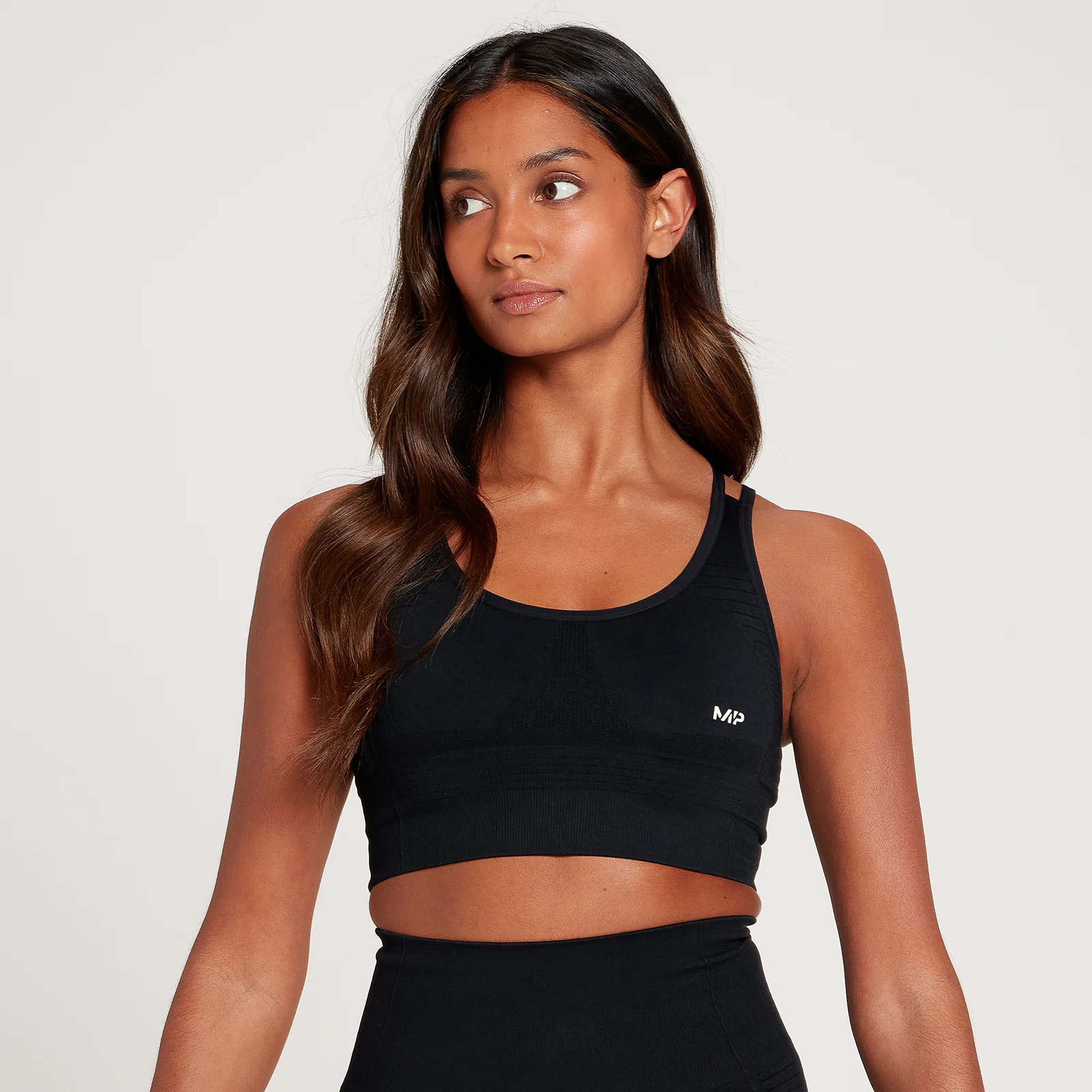 MP Women's Tempo Seamless Sports Bra - Black - XXS Bilde 1