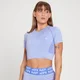 MP Women's Curve Crop Short Sleeve T-Shirt - Chalk Purple