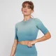 MP Women's Velocity Ultra Seamless Crop Top - Stone Blue