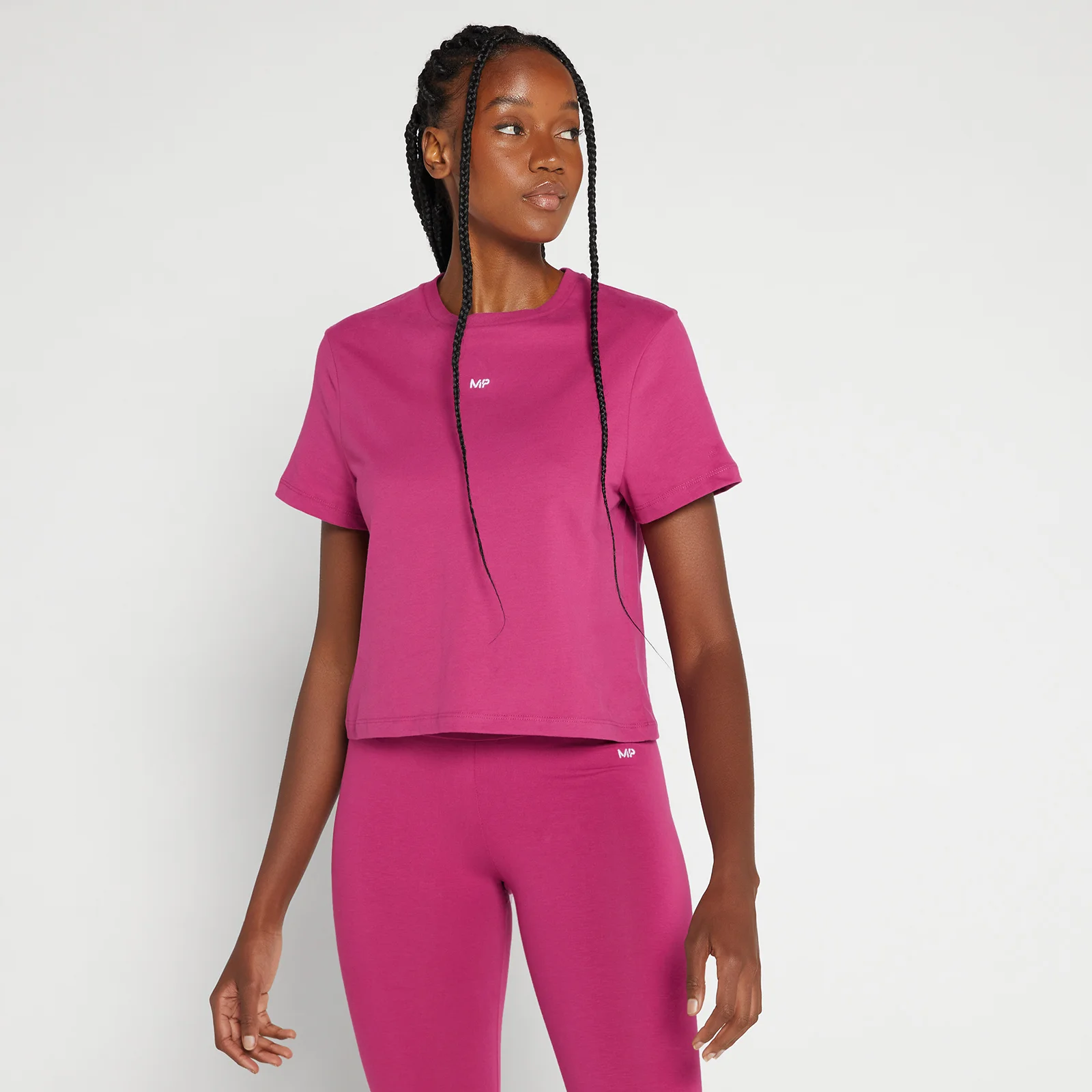 MP Women's Rest Day Crop T-Shirt - Sangria - XXS Bilde 1