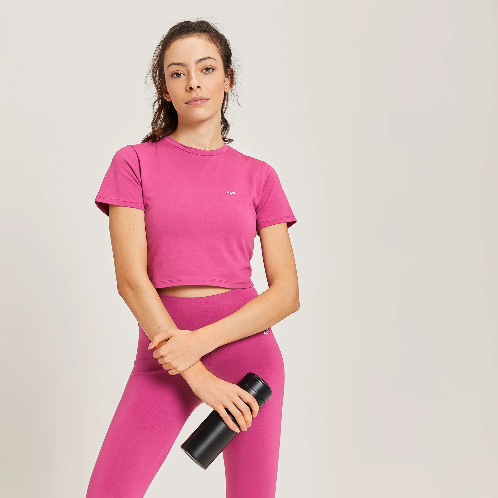 MP Women's Rest Day Body Fit Crop T-Shirt - Sangria - XXS Bilde 1