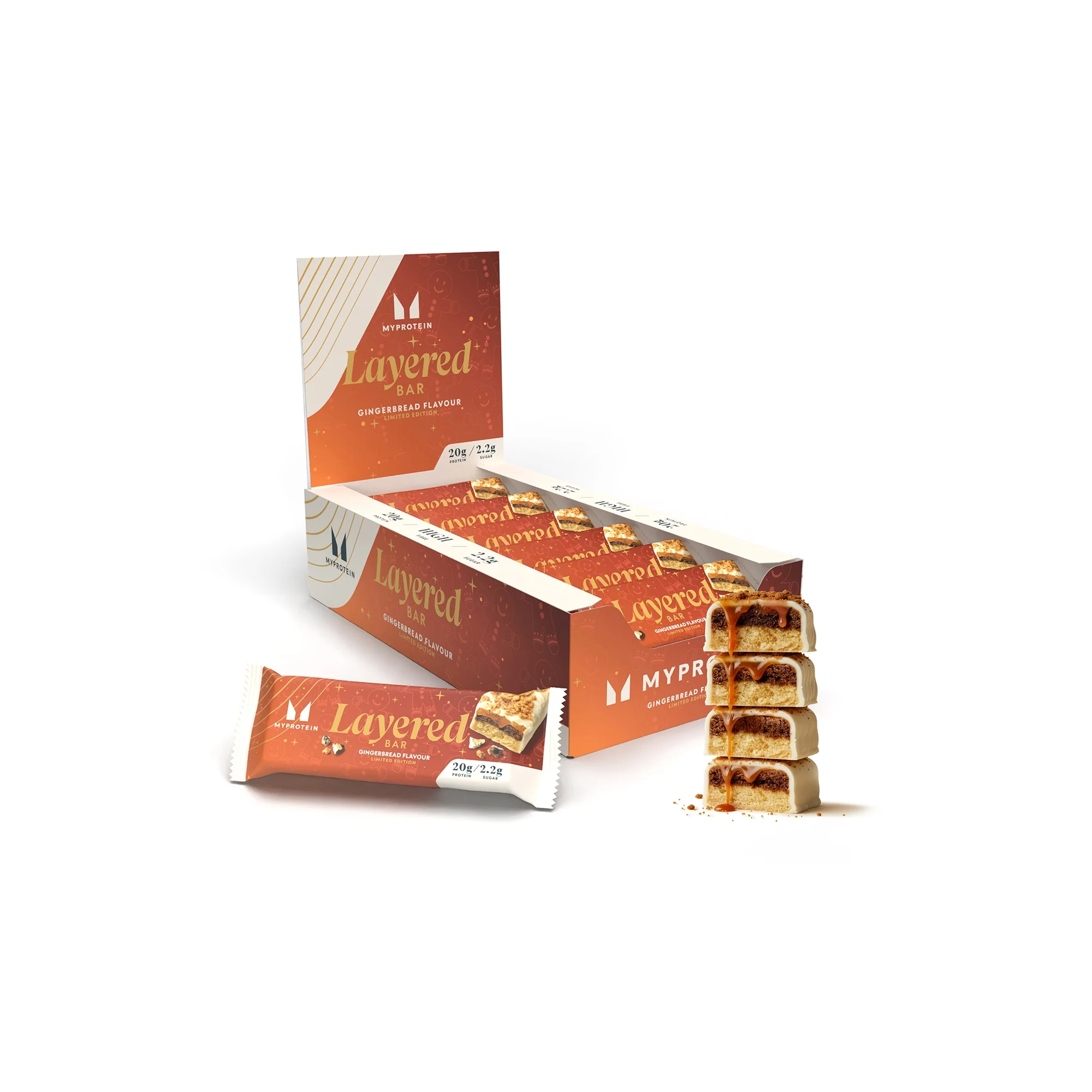 Lagdelt bar – pepperkaker - 60g X 12servings - Gingerbread - Limited Edition Bilde 1
