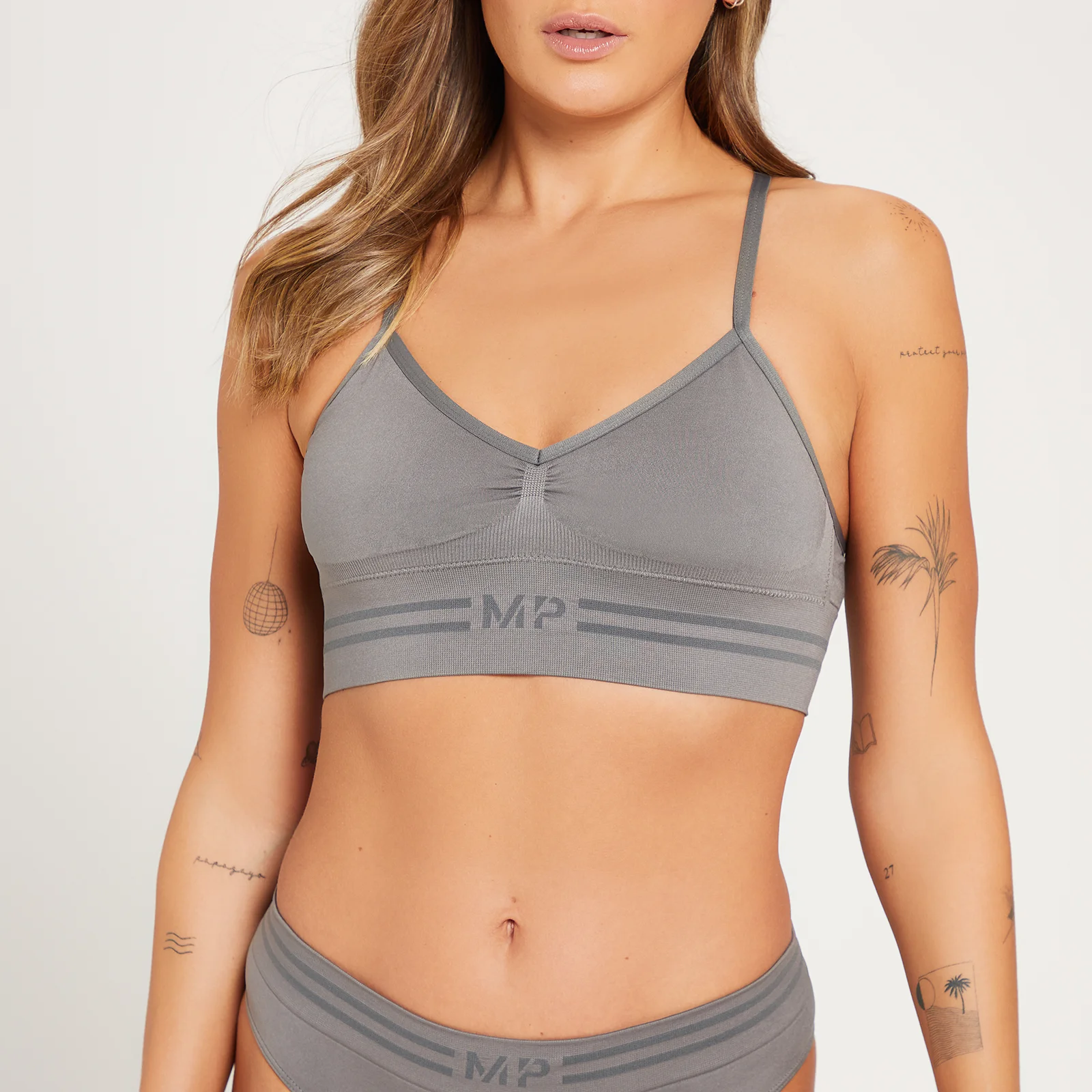 MP Women's Seamless Bralette - Carbon - XS Bilde 1