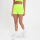 MP Women's Tempo Booty Shorts - Acid Lime Zebra