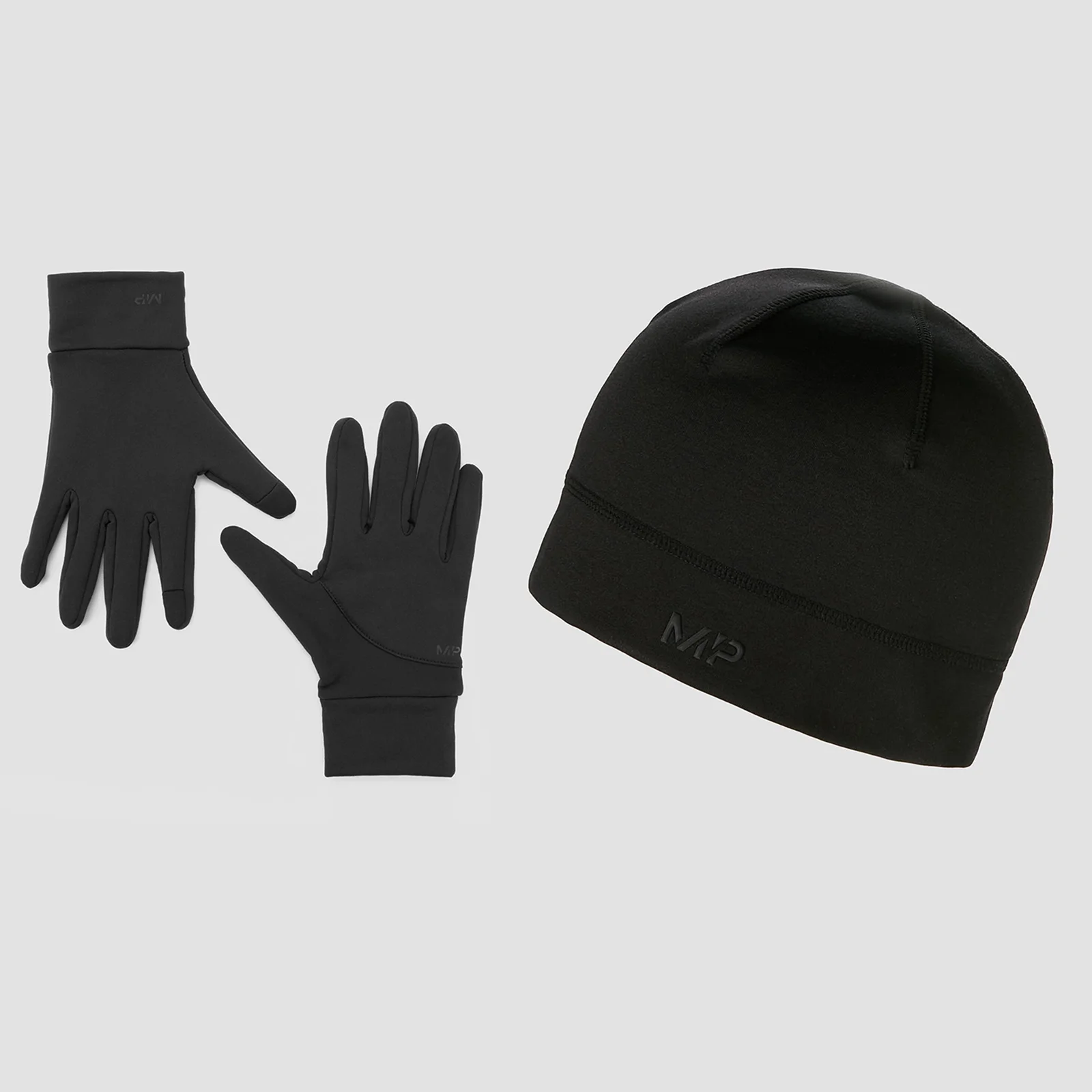 MP Running Beanie and Reflective Gloves Bundle - Black - S/M Bilde 1