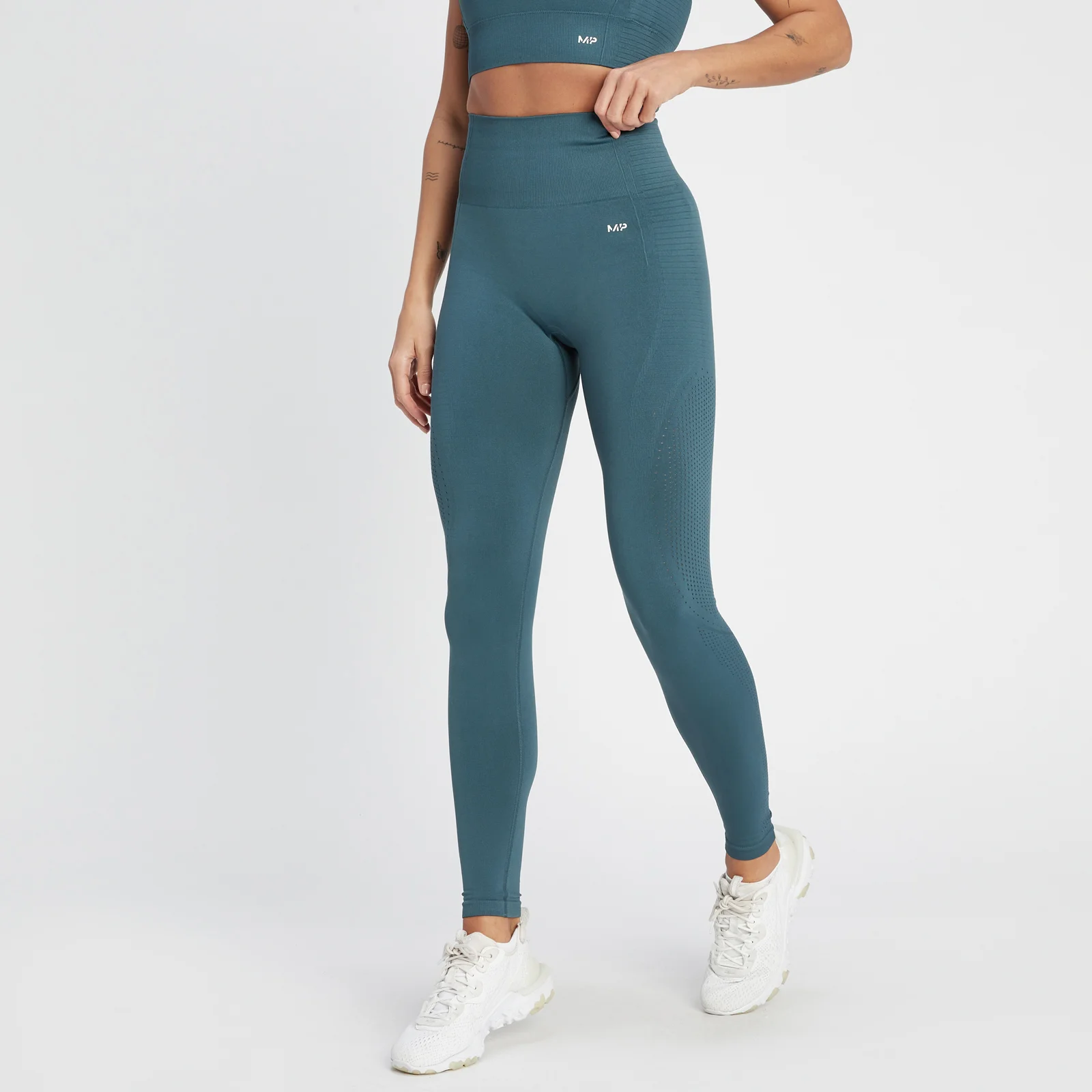 MP ultra sømløse legging for kvinner fra Tempo – Smoke Blue - XXS Bilde 1