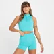 MP tonal sømløs vestfor damer fra Tempo – Bright Turquoise