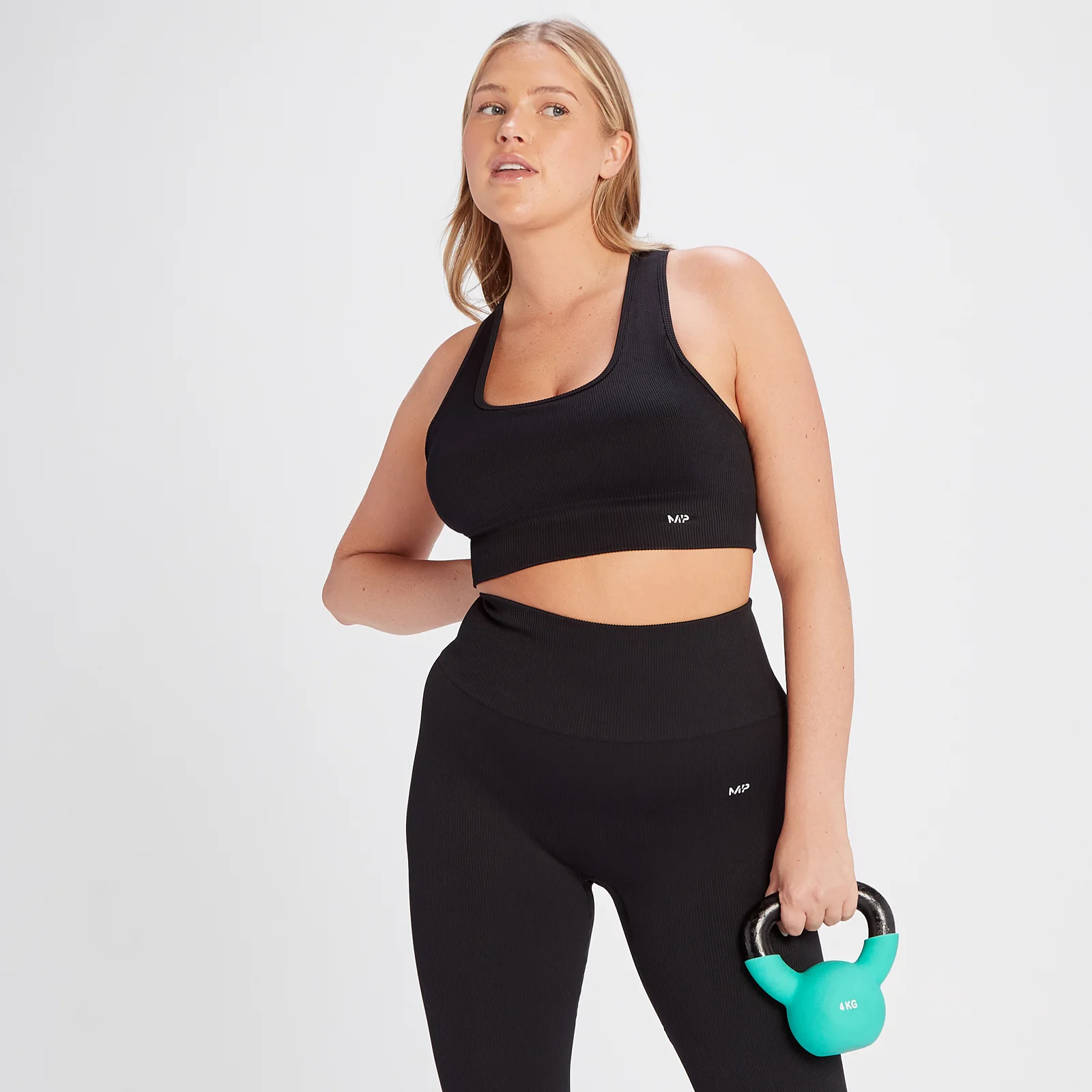 MP Women's Tempo Rib Seamless Bra - Black - XS Bilde 1