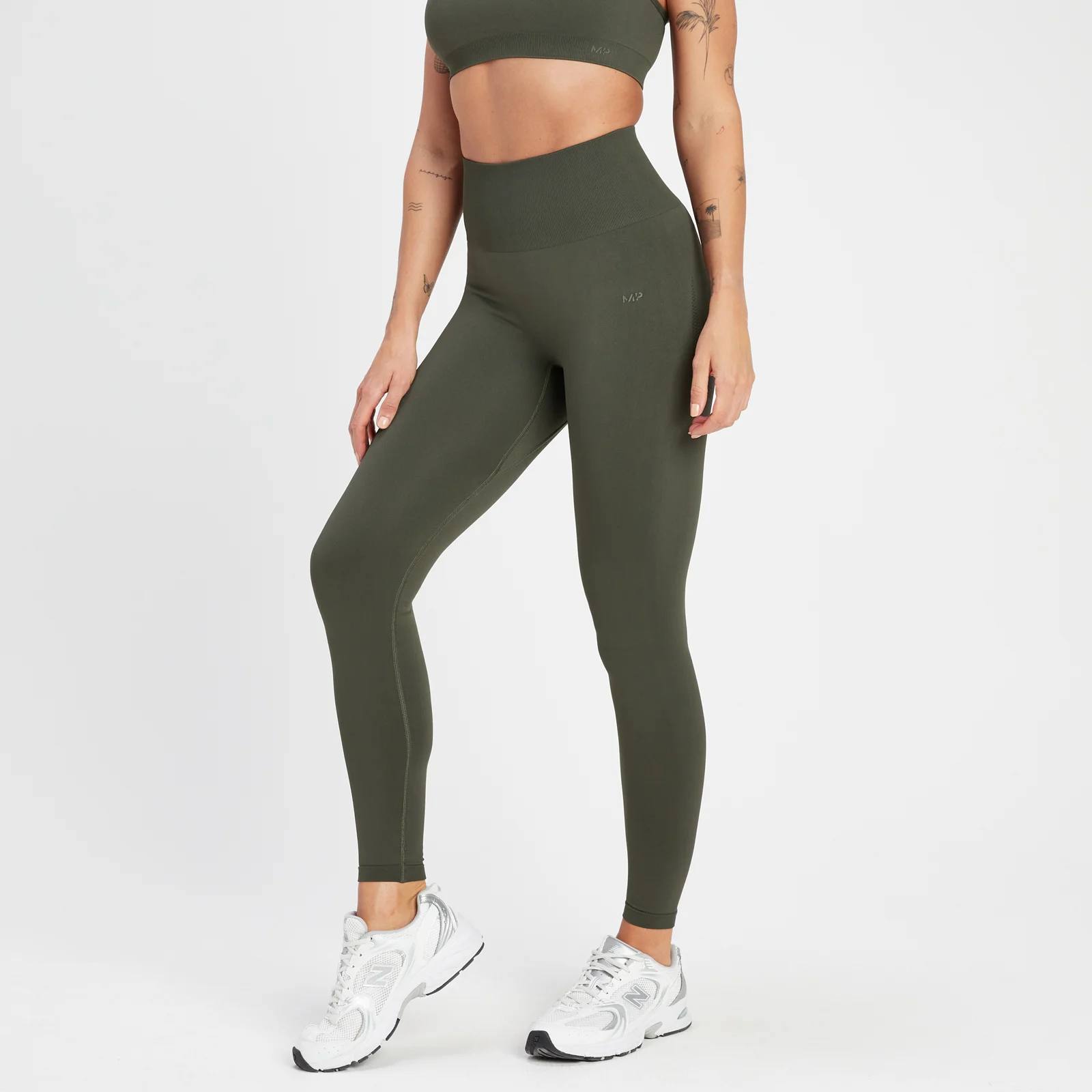 MP Women's Rest Day Seamless Leggings - Taupe Green - XS Bilde 1