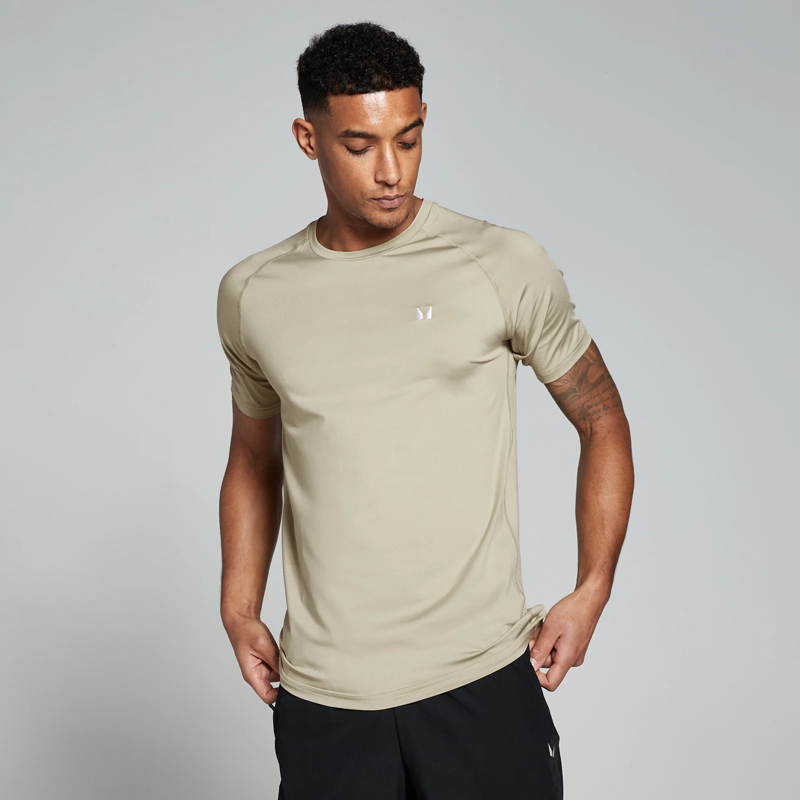 MP Men's Training Short Sleeve T-Shirt - Stone - XS Bilde 1