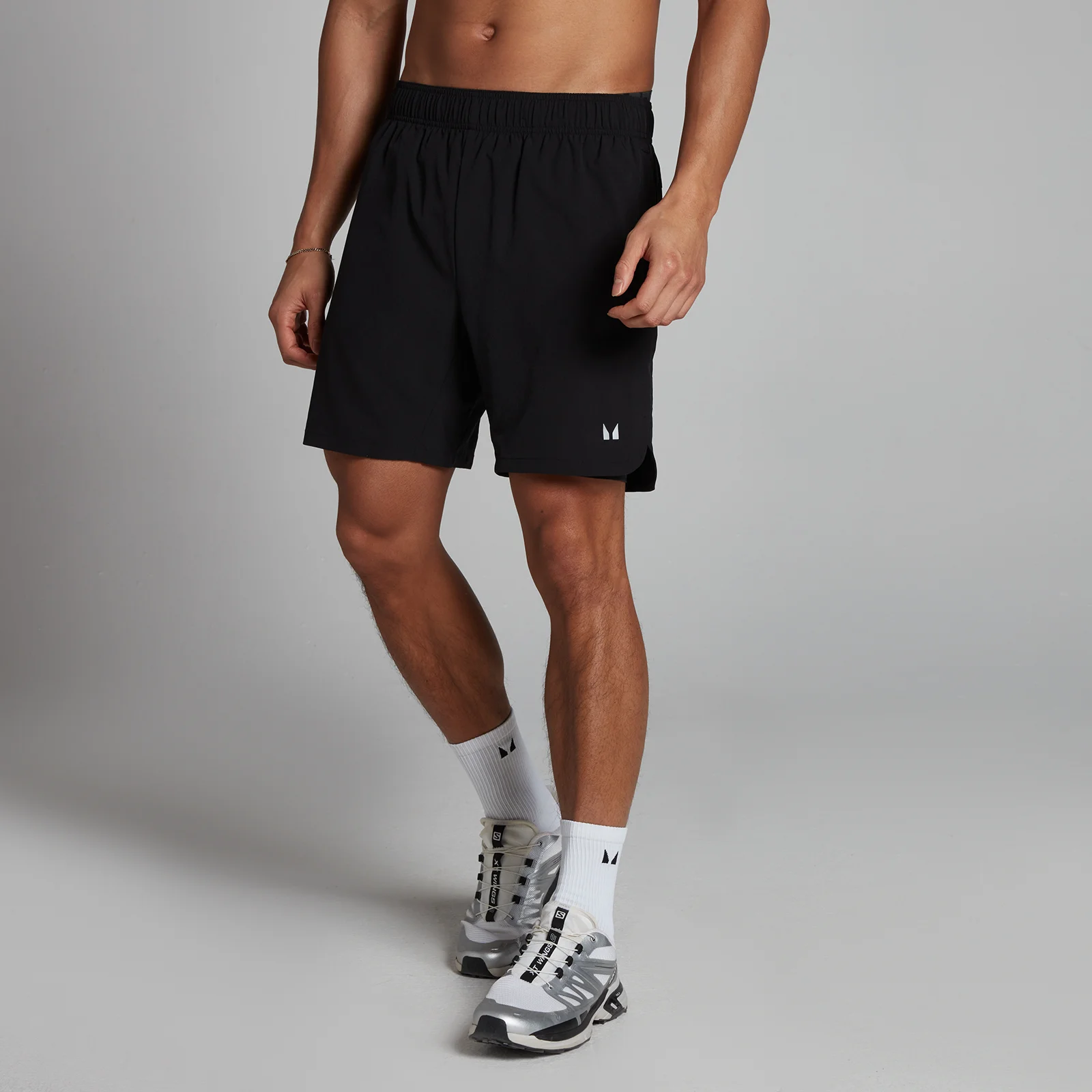 MP Men's 2-in-1 7" Training Shorts - Black - XXS Bilde 1