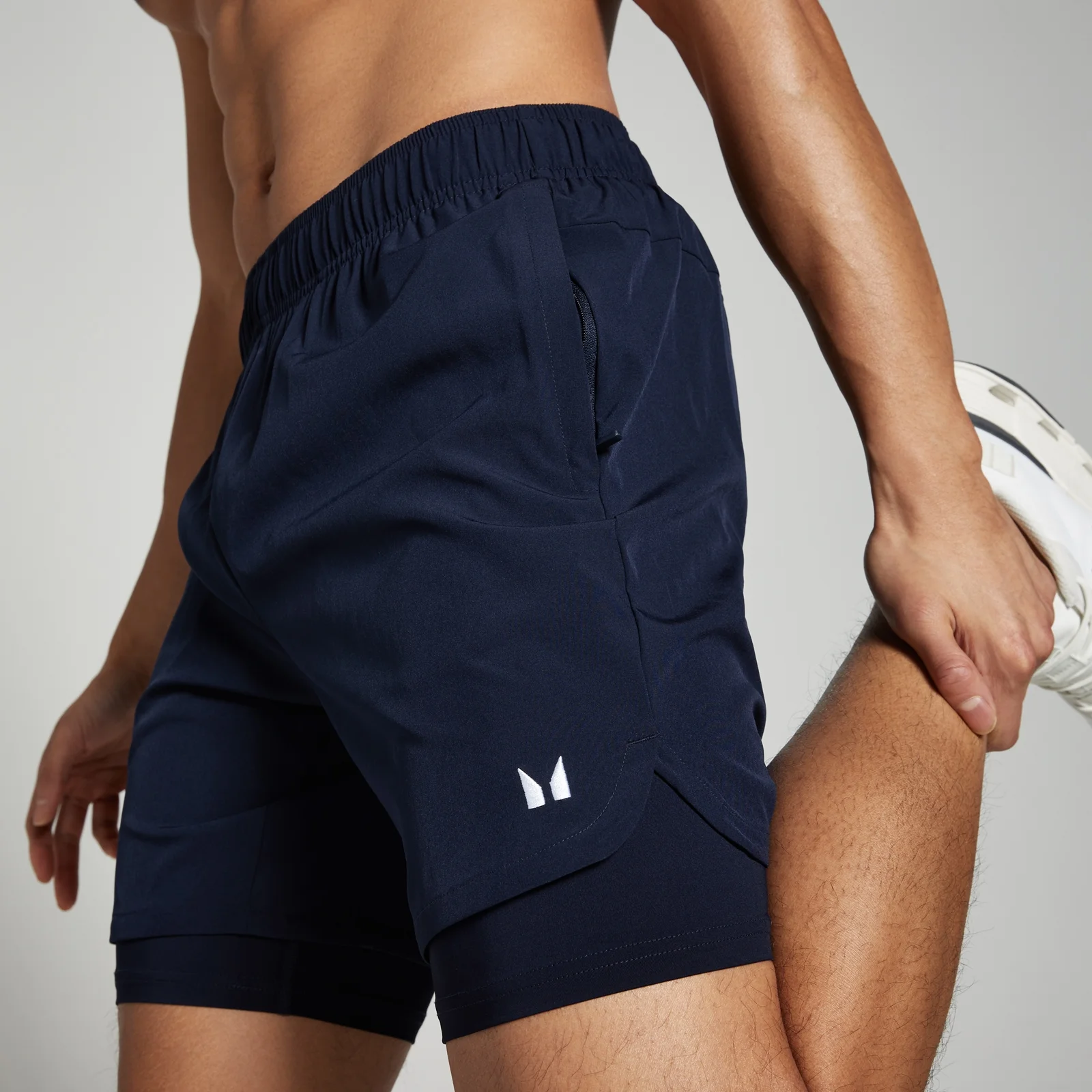 MP Men's 2-in-1 7" Training Shorts - Navy - XXXL Bilde 1