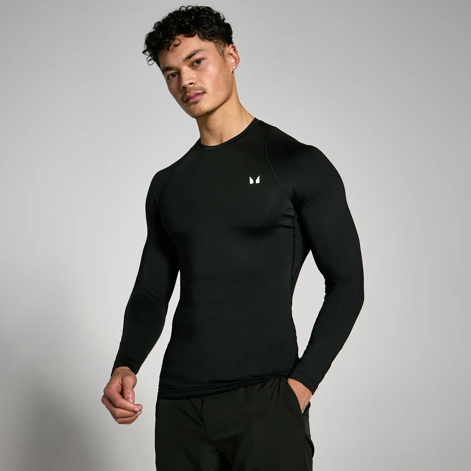 MP Men's Training Long Sleeve Baselayer - Black - XXS Bilde 1