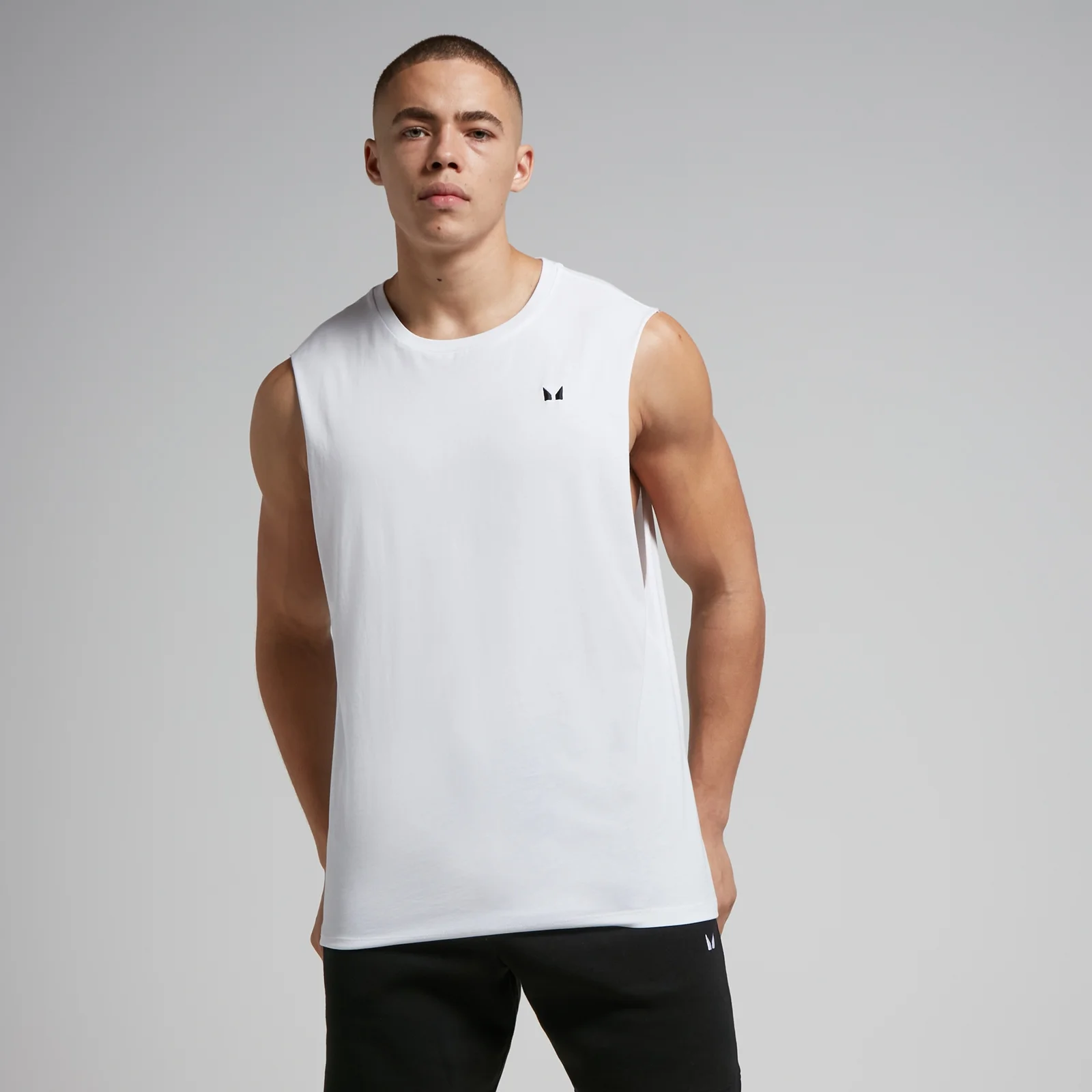 MP Men's Rest Day Drop Armhole Tank Top - White - M Bilde 1