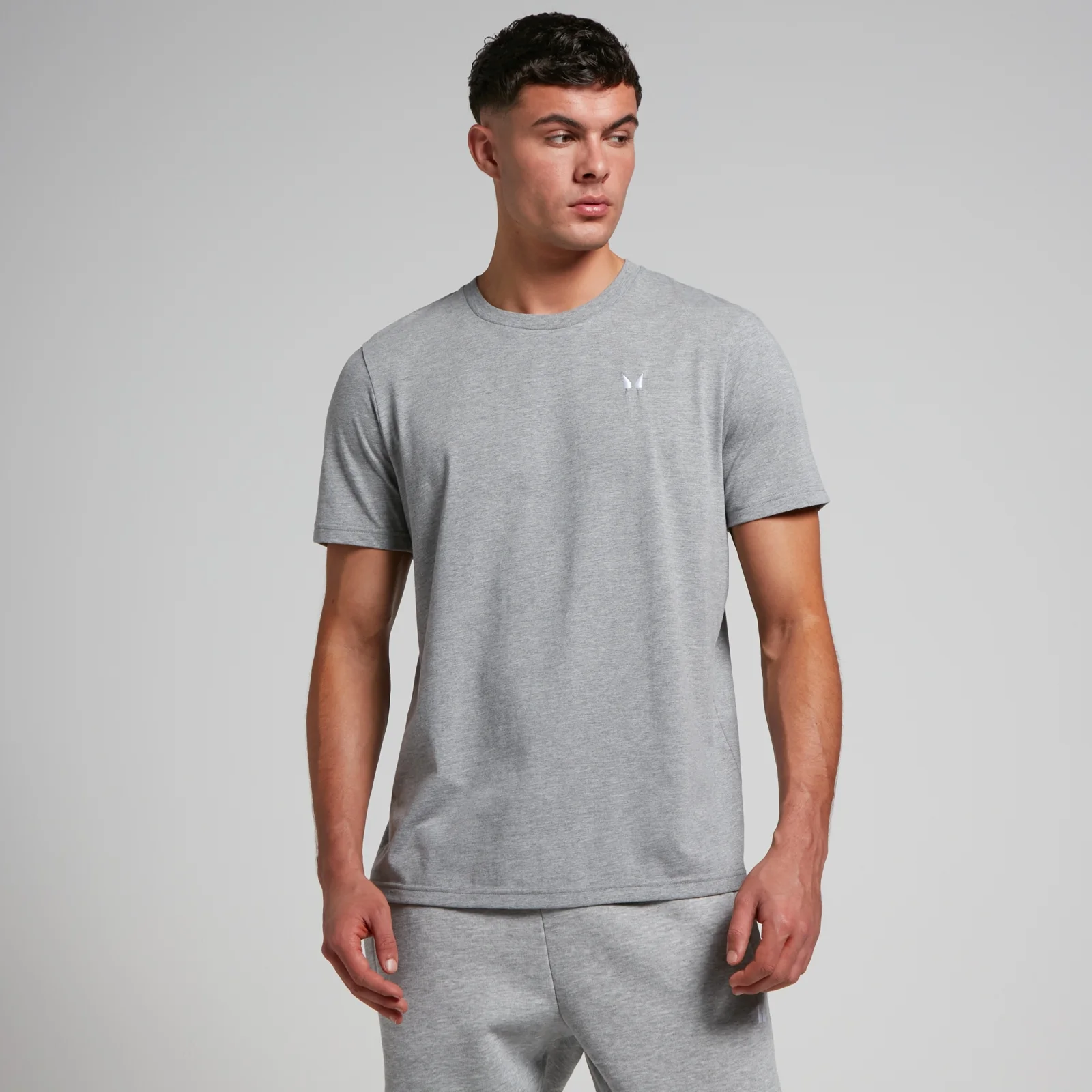 MP Men's Rest Day Short Sleeve T-Shirt - Grey Marl - XS Bilde 1