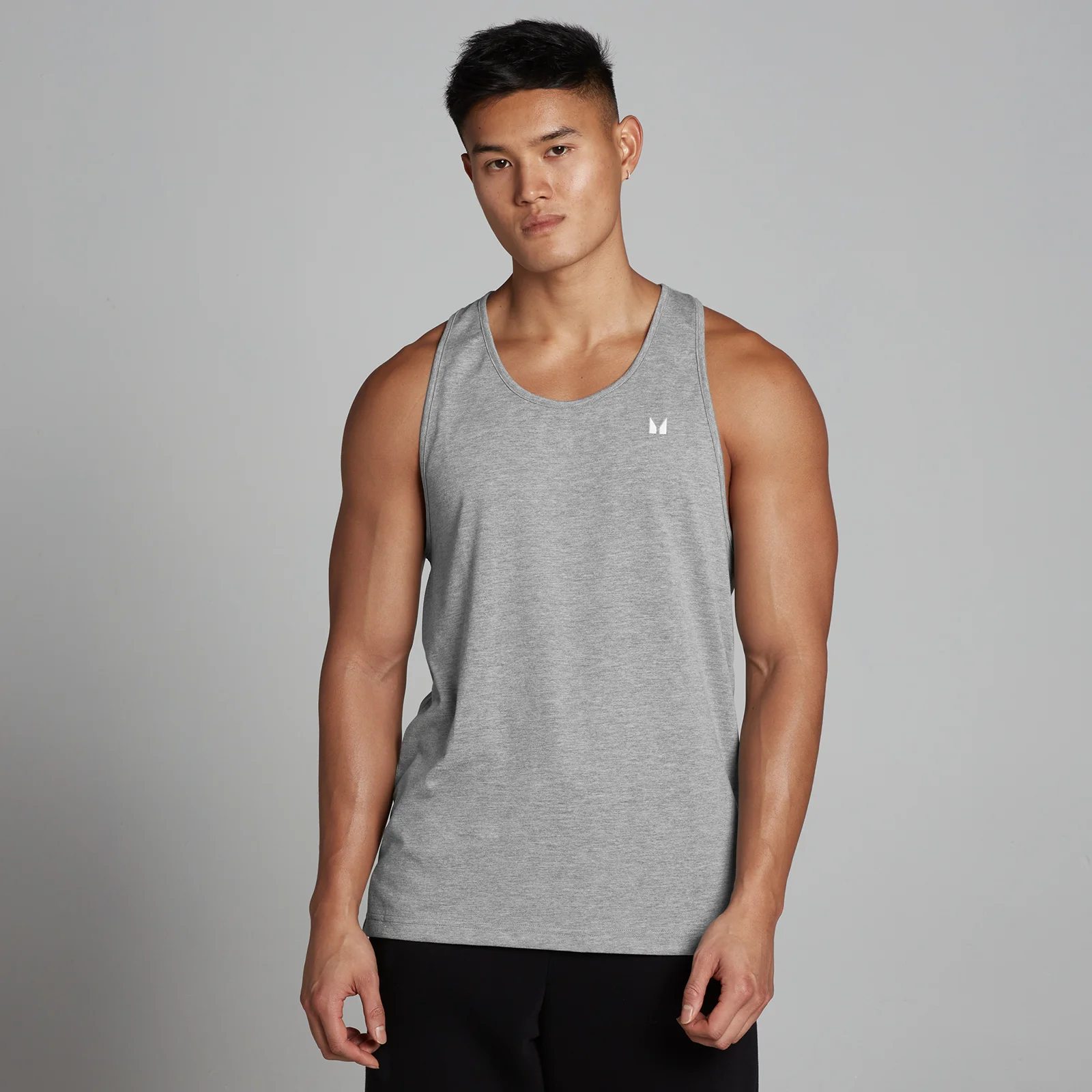 MP Men's Cotton Vest - Grey Marl - M Bilde 1