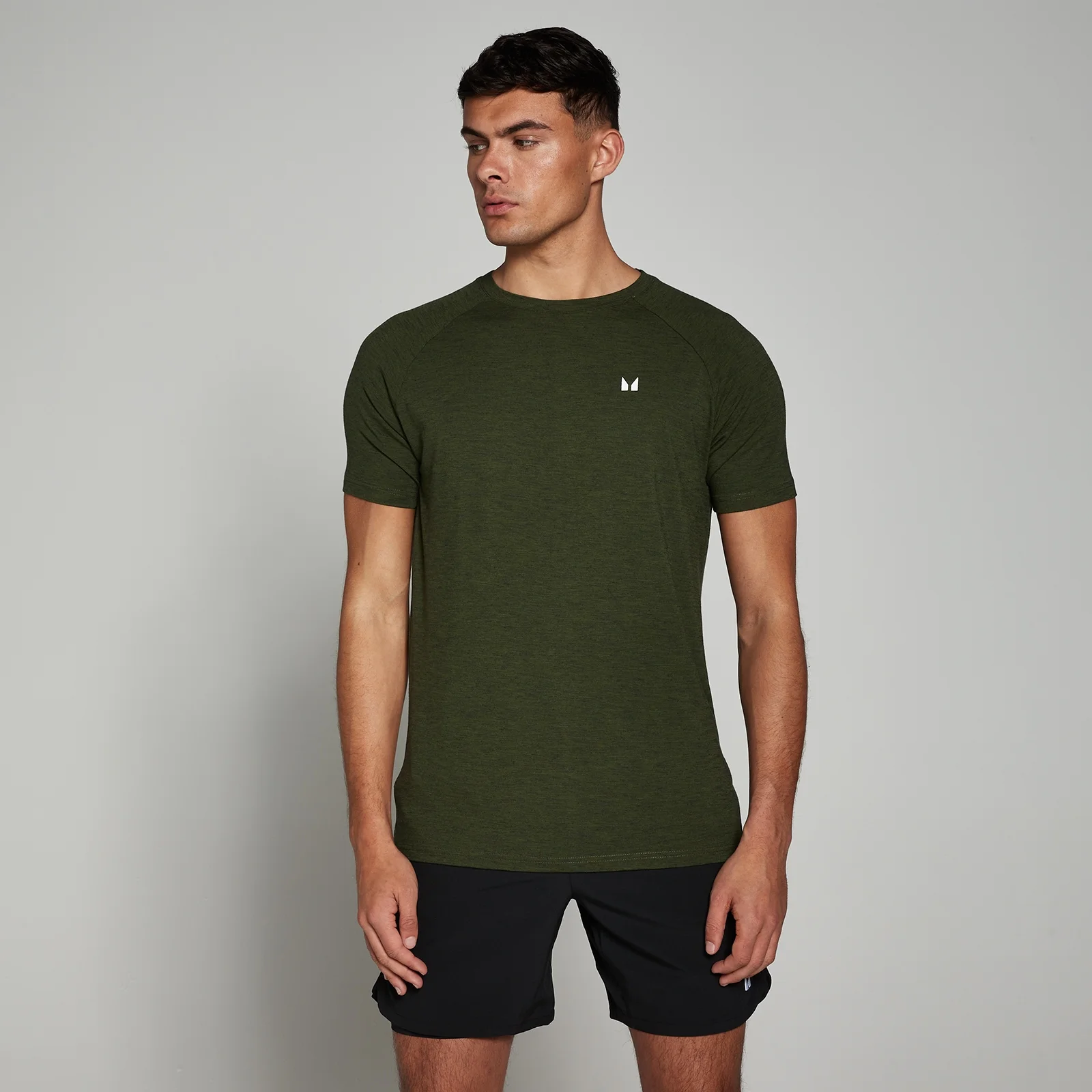 MP Men's Performance Short Sleeve T-Shirt - Army Green Marl - XXL Bilde 1