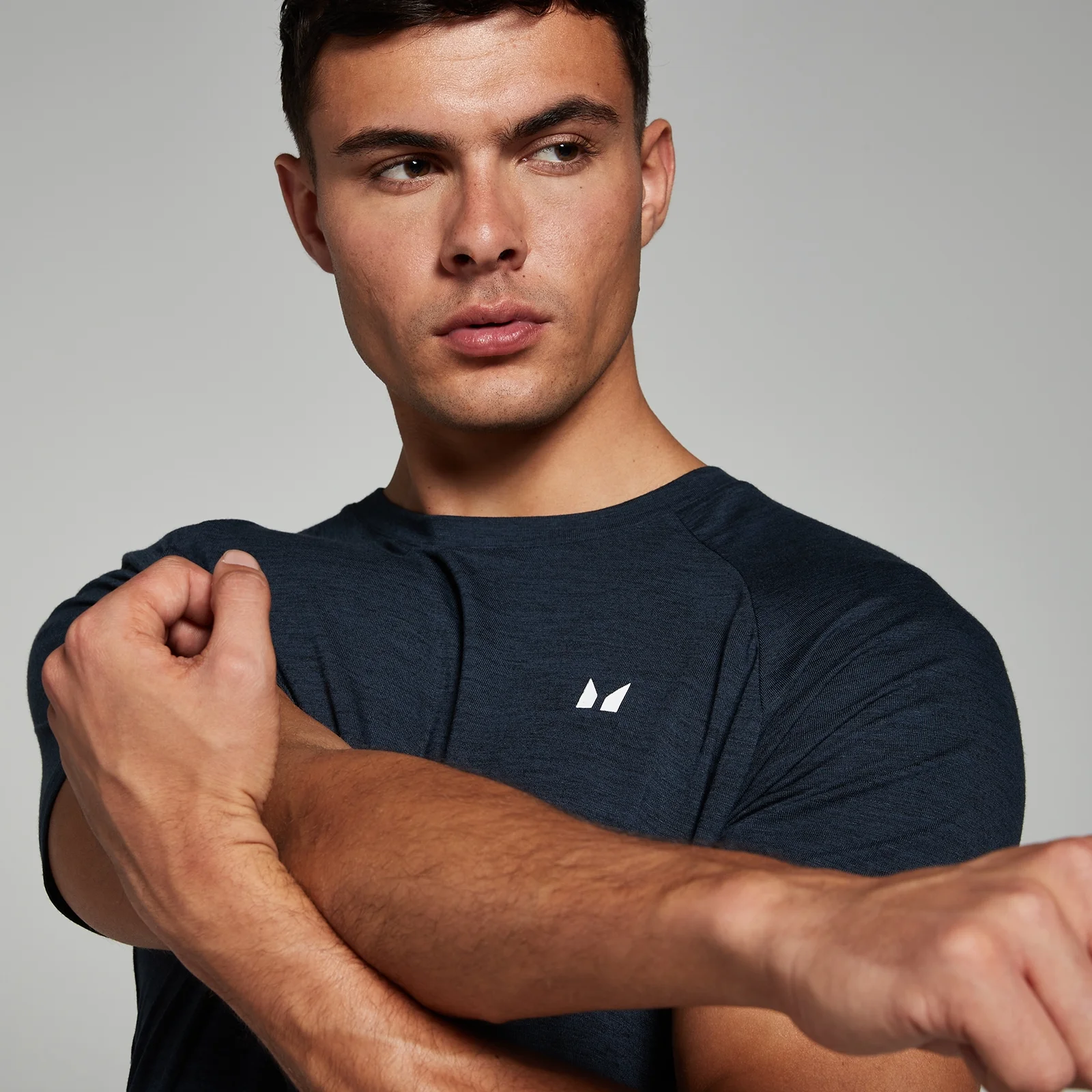 MP Men's Performance Short Sleeve T-Shirt - Navy Marl - XXXL Bilde 4