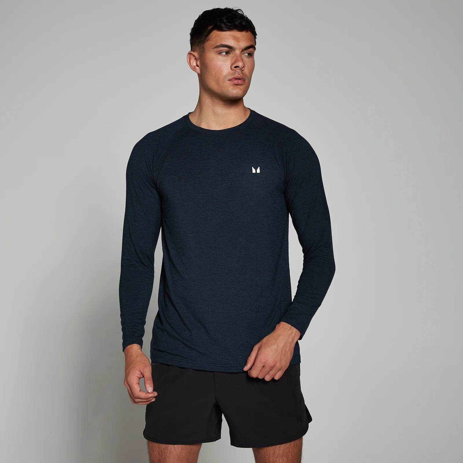 MP Men's Performance Long Sleeve Top - Navy Marl - S Bilde 1