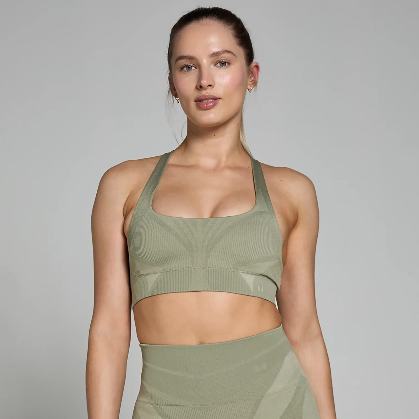 MP Women's Tempo Ultra Geometric Seamless Sports Bra - Brindle - XS Bilde 1