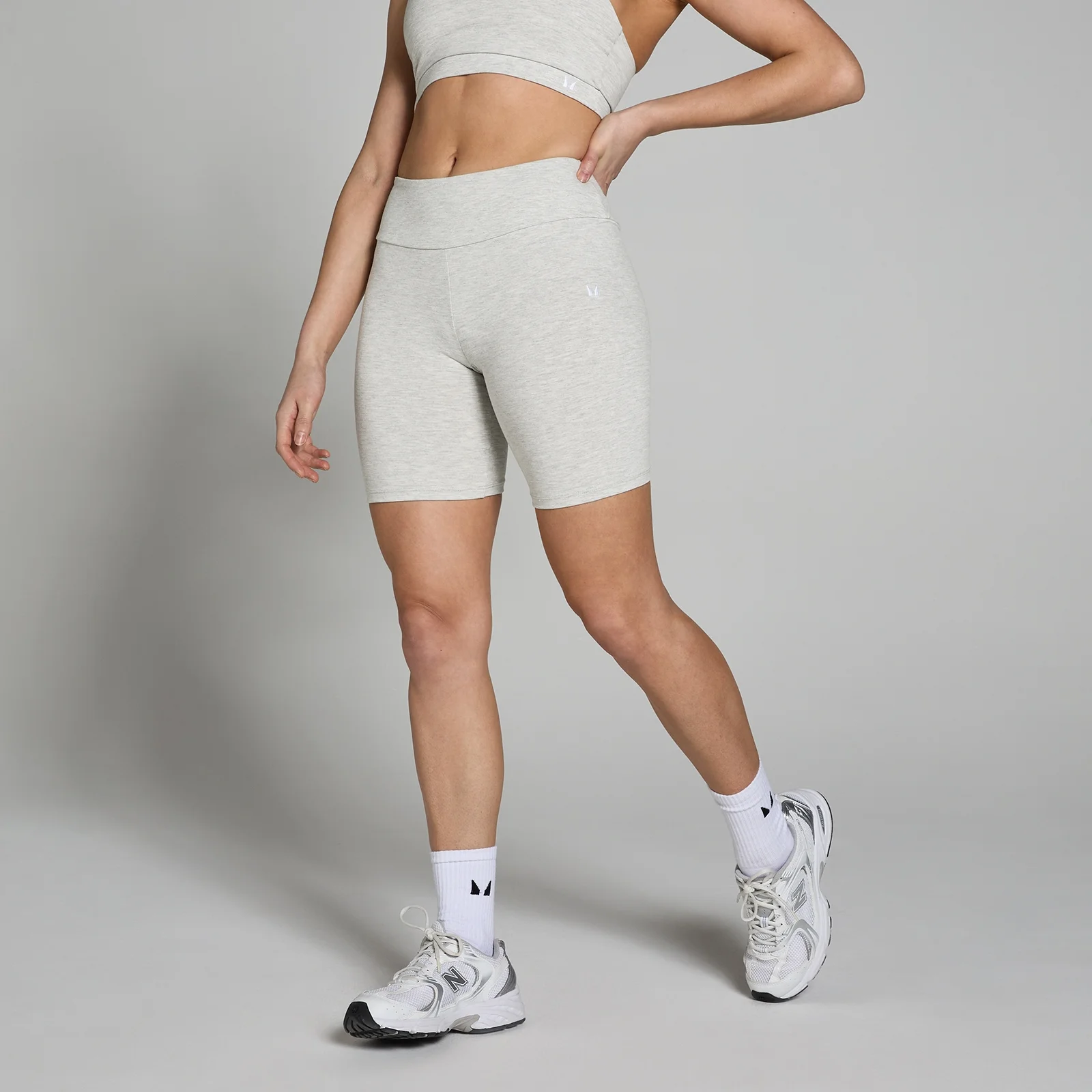 MP Women's Basic Cycling Shorts - Light Grey Marl - XXS Bilde 1