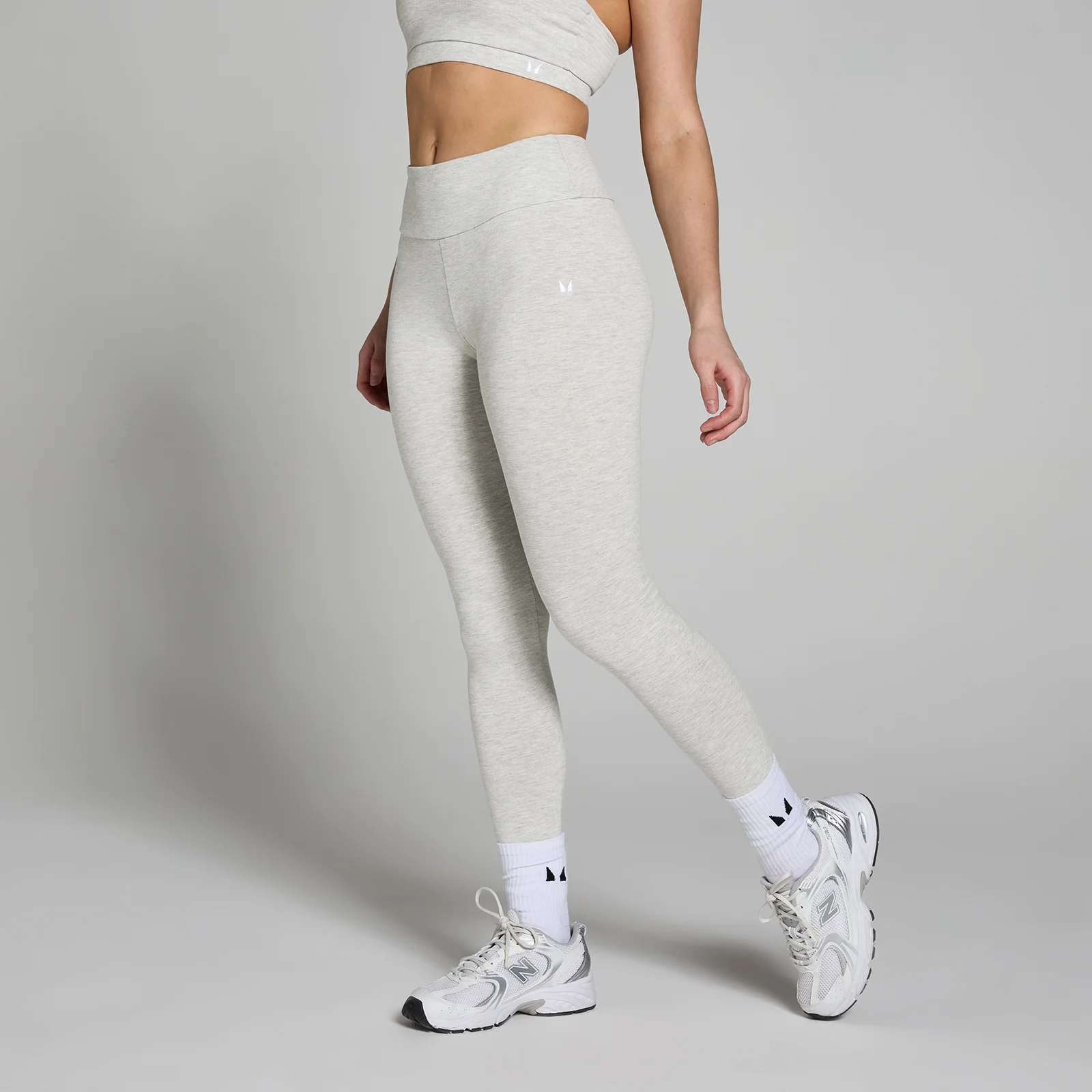 MP Women's Basic Leggings - Light Grey Marl - L Bilde 1