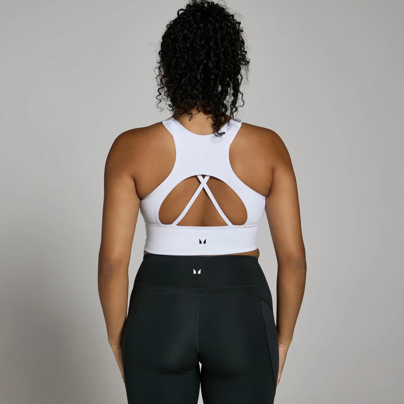 MP Women's Power Longline Sports Bra - White - XS Bilde 1