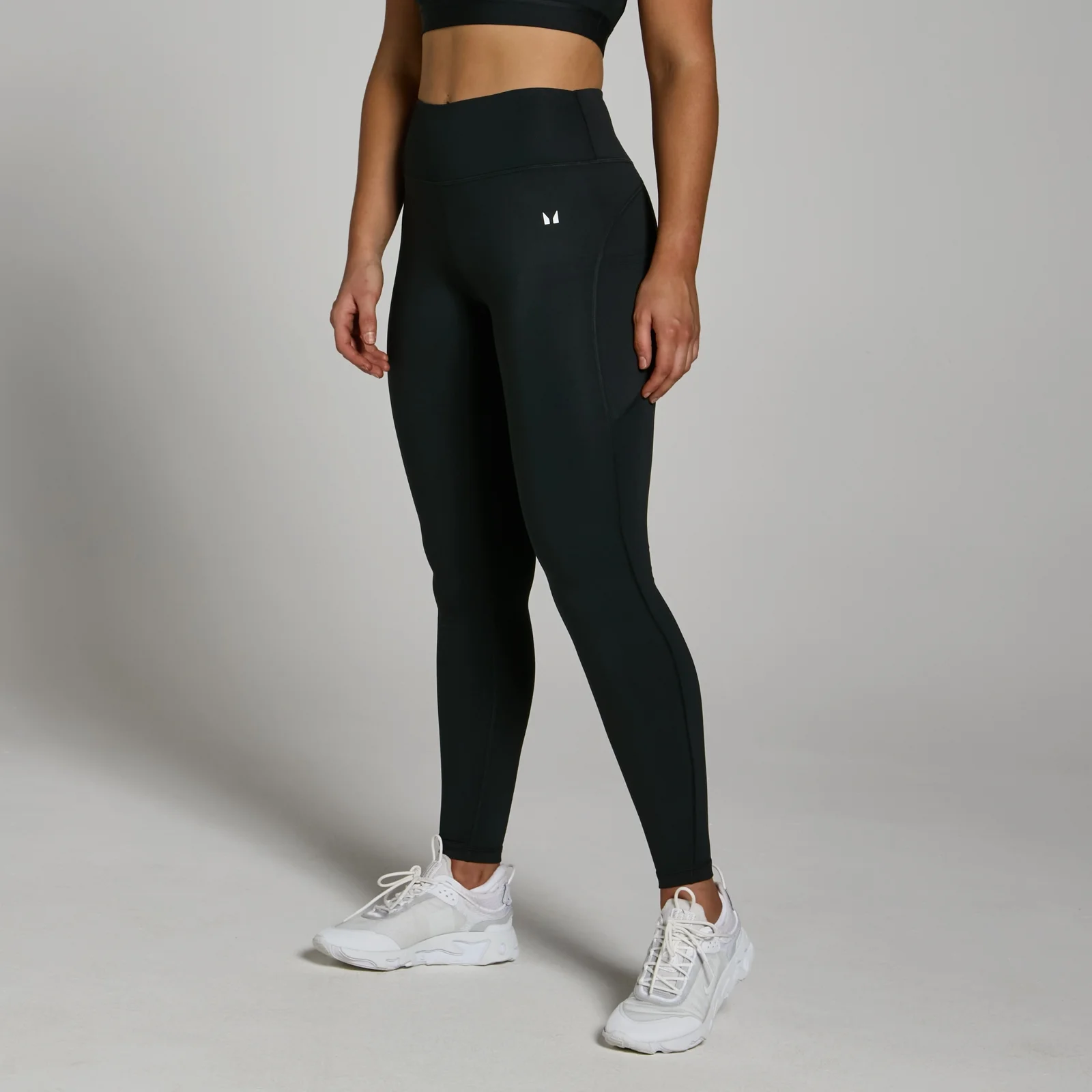 MP Women's Power Mid Rise Leggings - Black - L Bilde 1