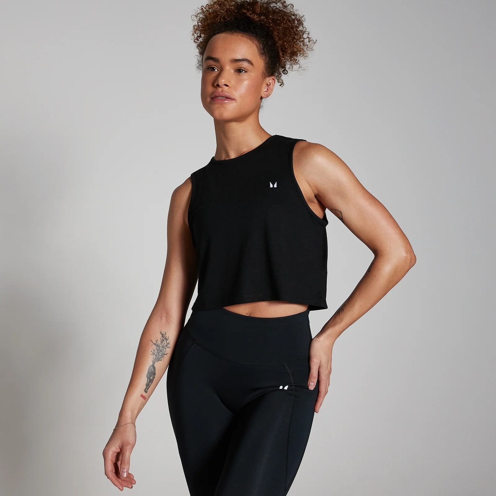 MP Women's Training Cropped Vest - Black - XXS Bilde 1