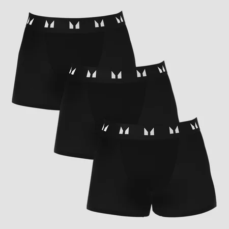 MP Men's Boksershorts – Svart (trepakning)