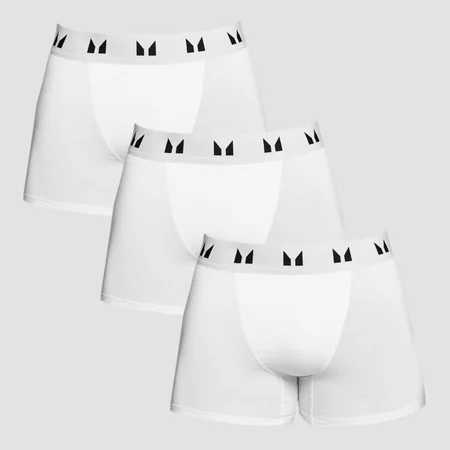 MP Men's Boksershorts – Hvit (trepakning)