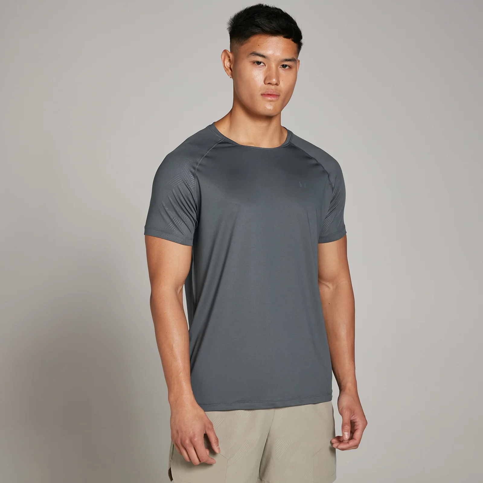 MP Men's Tempo Embossed Training T-Shirt - Dark Slate - XS Bilde 1