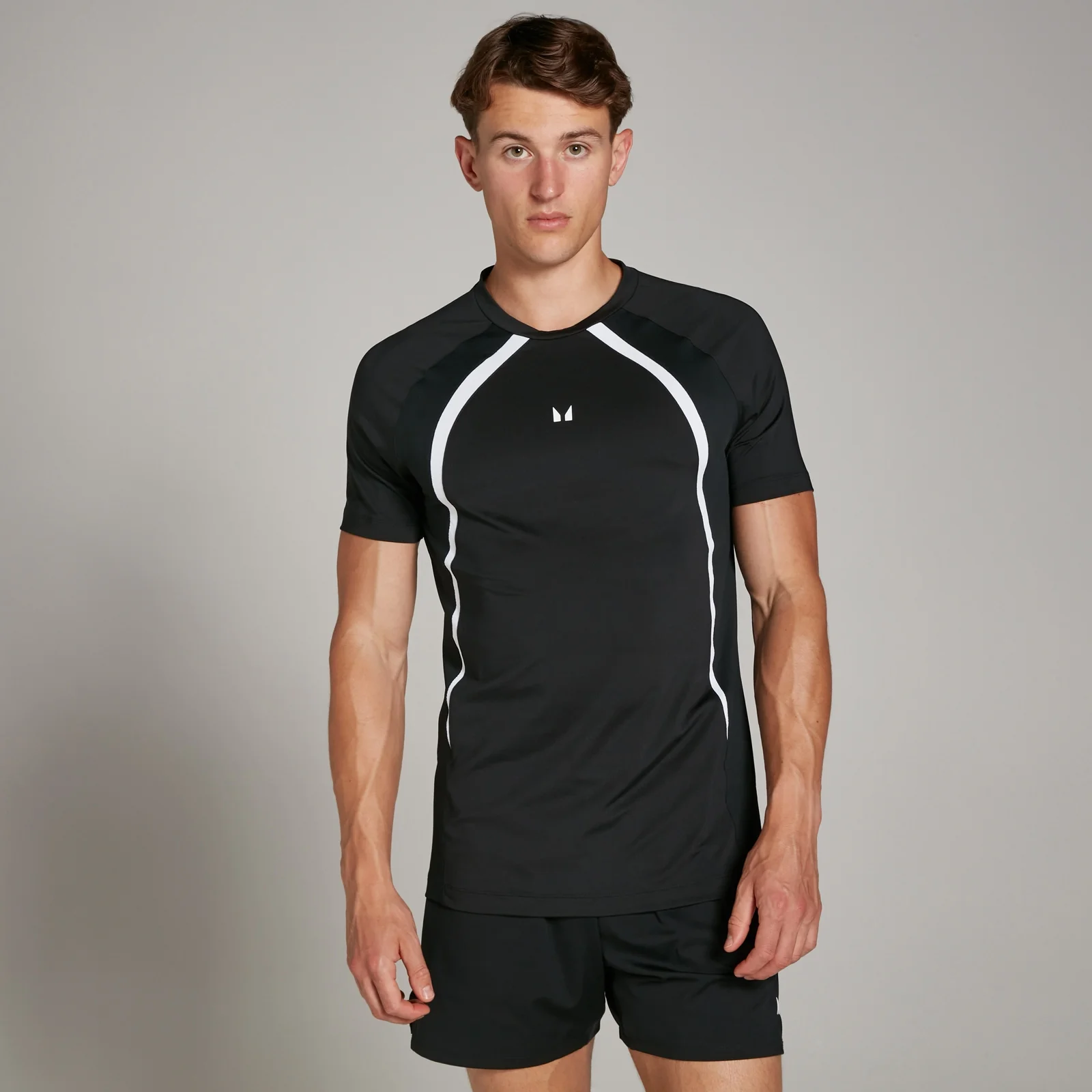 MP Men's Tempo Panel T-Shirt - Black - M Bilde 1