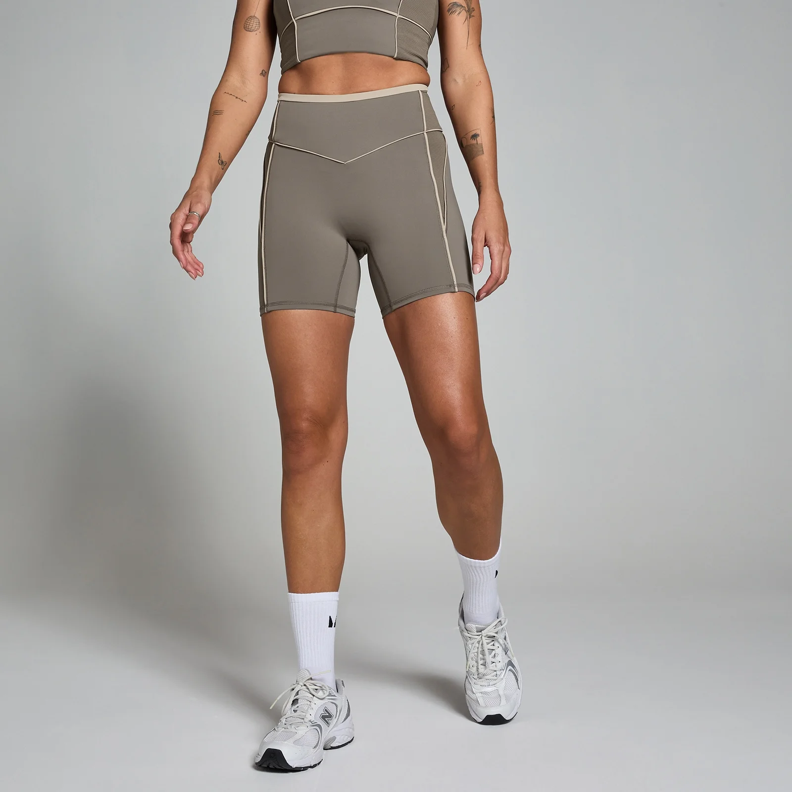 MP Women's Tempo Contrast Texture Cycling Short - Espresso - XS Bilde 1