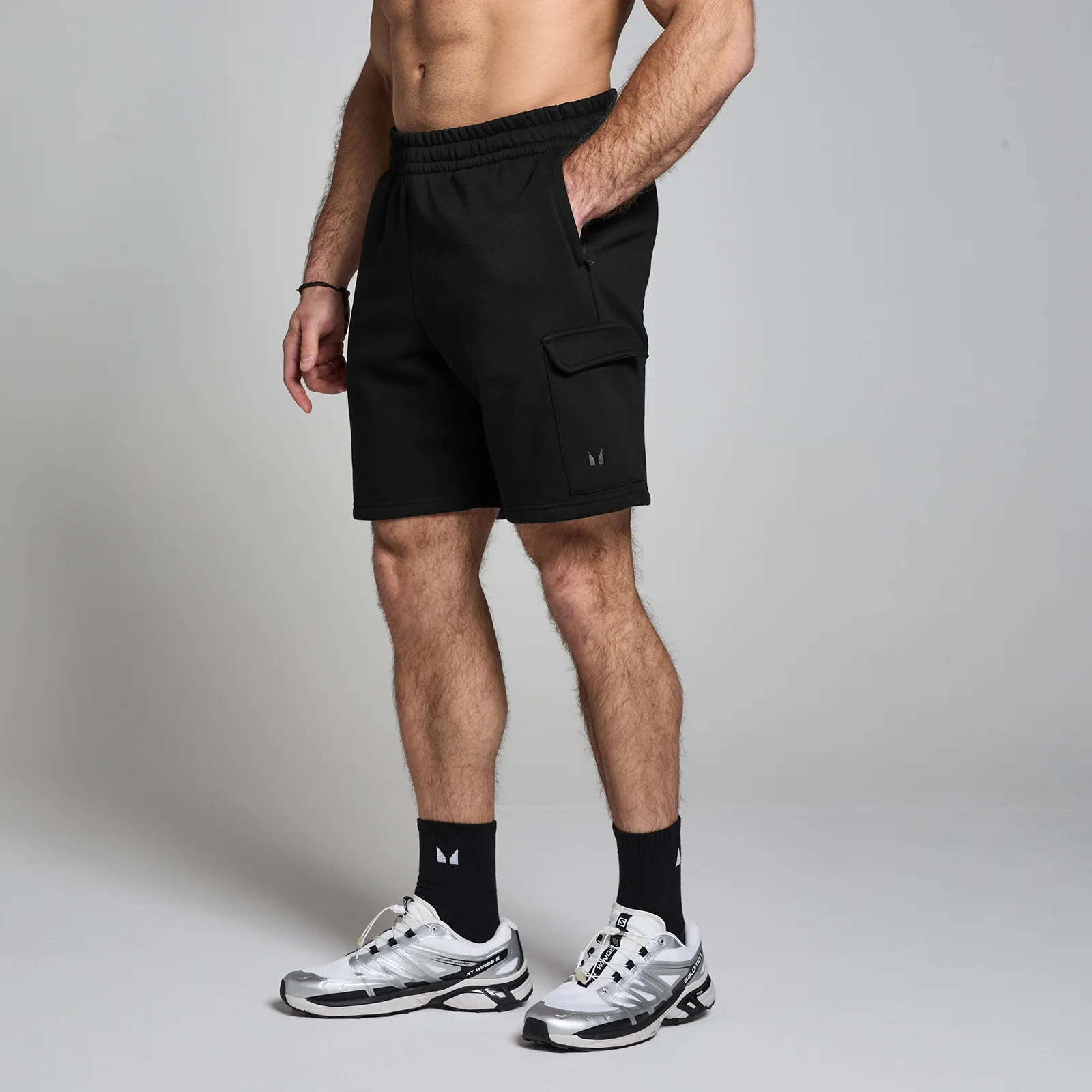 MP Men's Cargo Sweatshorts - Black - S Bilde 1