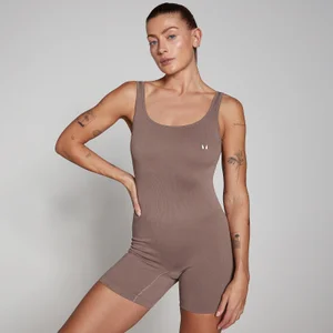 MP Women's Tempo Rib Seamless Unitard - Hazelnut - Size L
