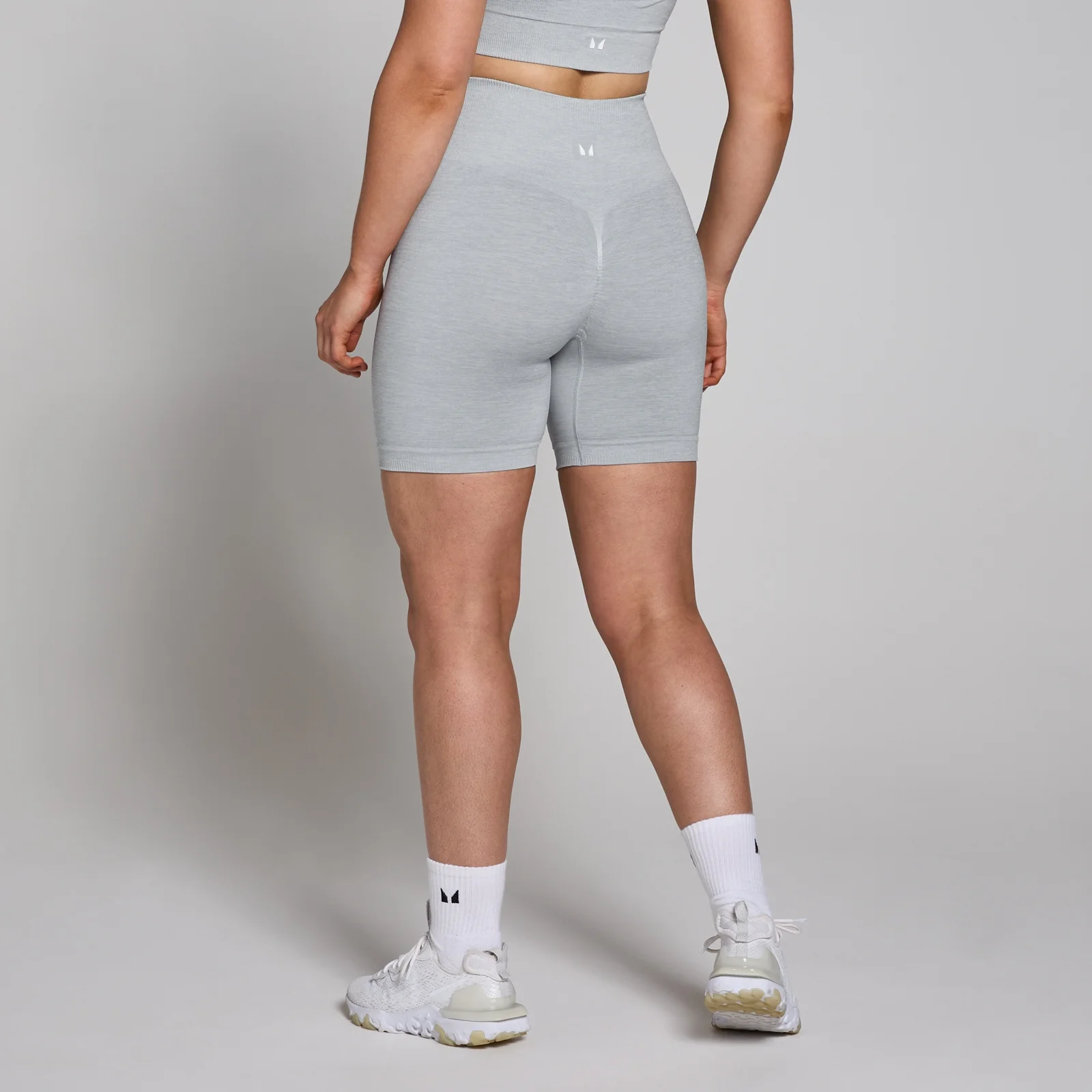 MP Women's Tempo Seamless Scrunch Shorts - Grey Marl - XS Bilde 1