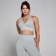 MP Women's Tempo Seamless Halter Neck Bra - Grey Marl