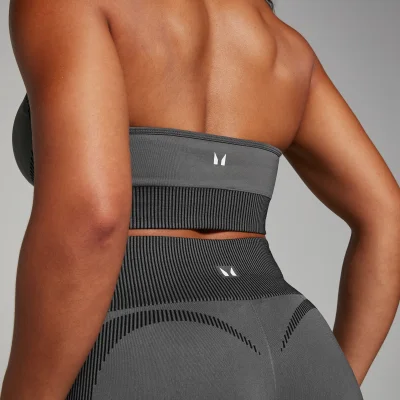 MP Women's Two Toned Seamless Sports Bra - Black - XS Bilde 6