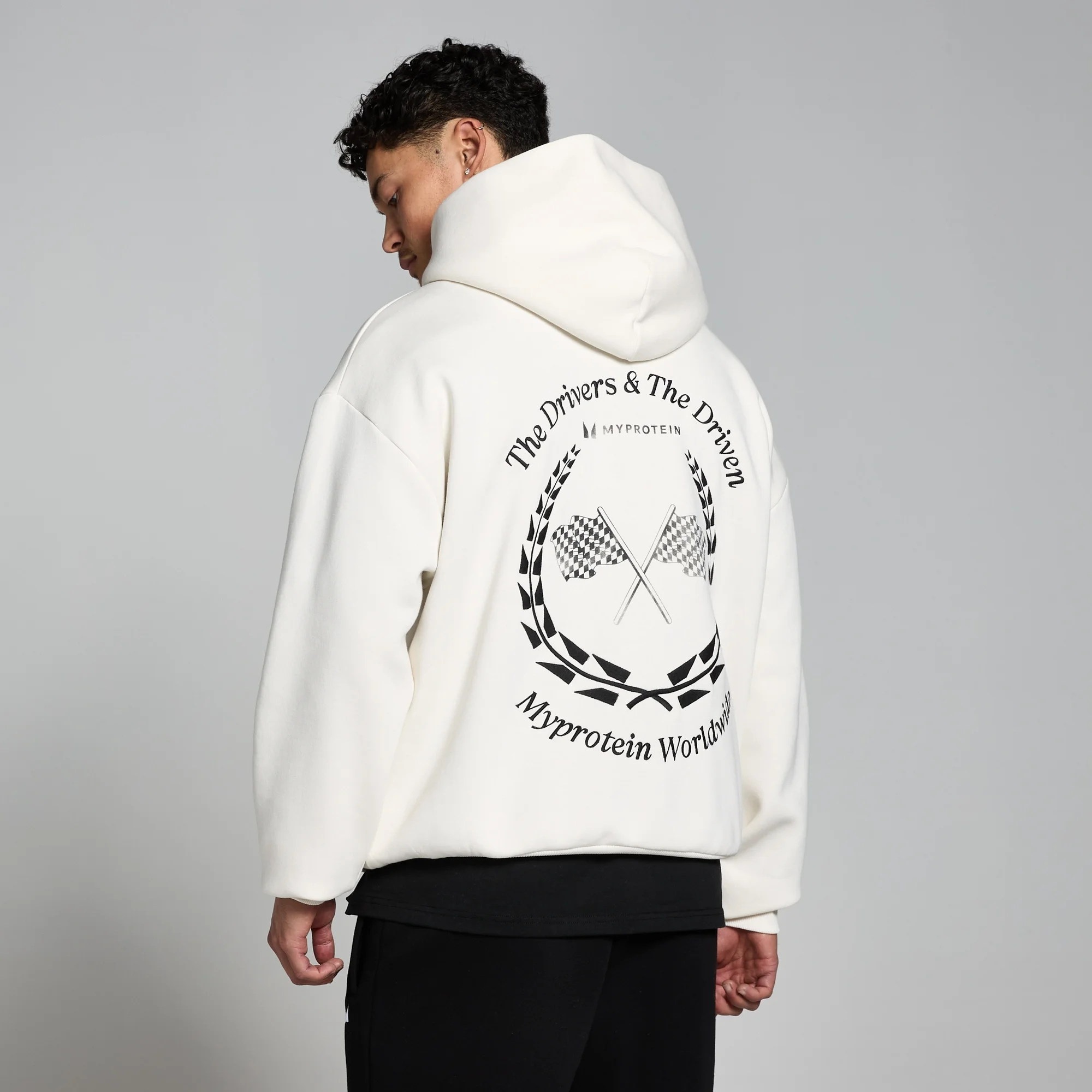 MP World Wide Graphic Hoodie - Natural Cream - XXL-XXXL Bilde 1