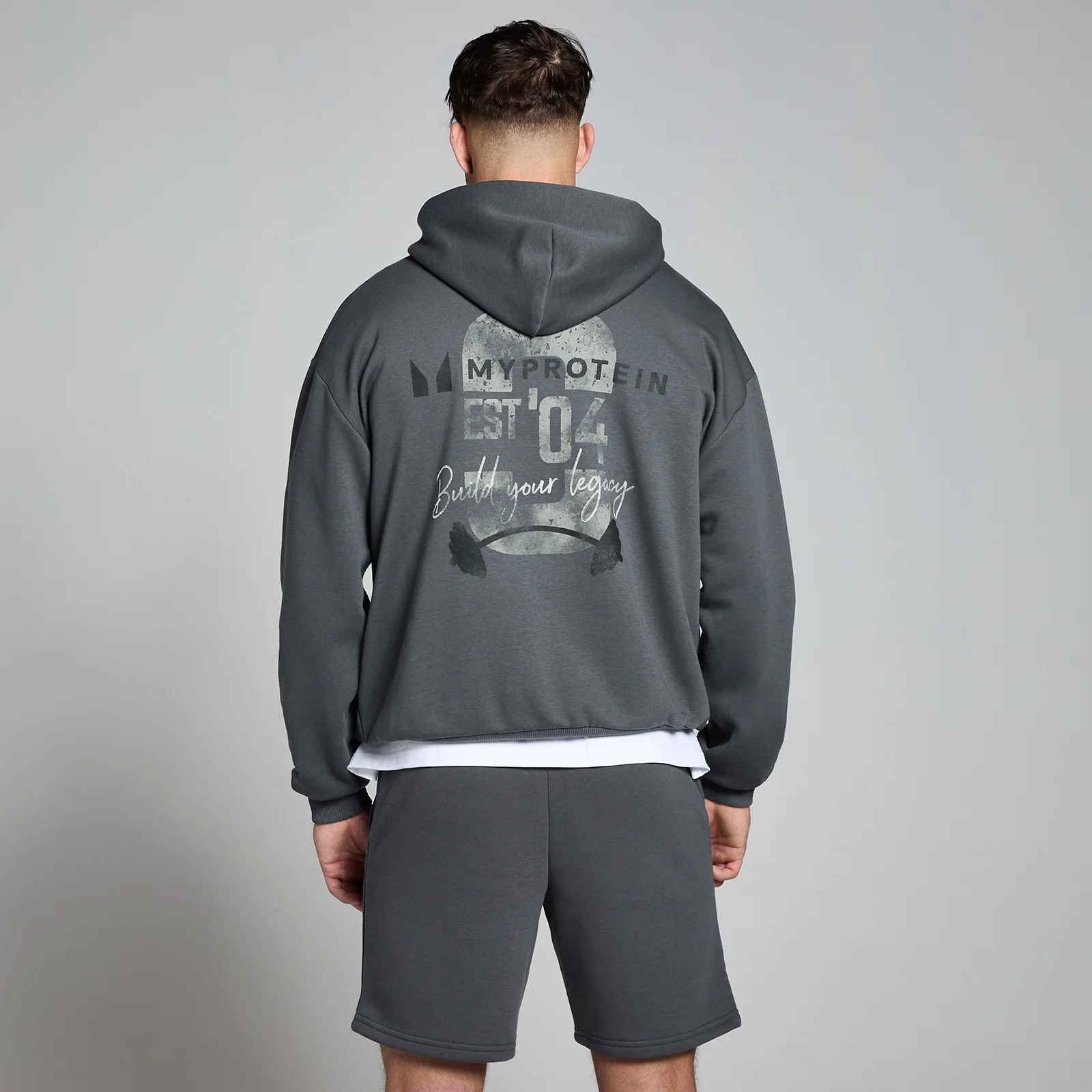 MP Origin Graphic Hoodie - Washed Grey - XXS-XS Bilde 1