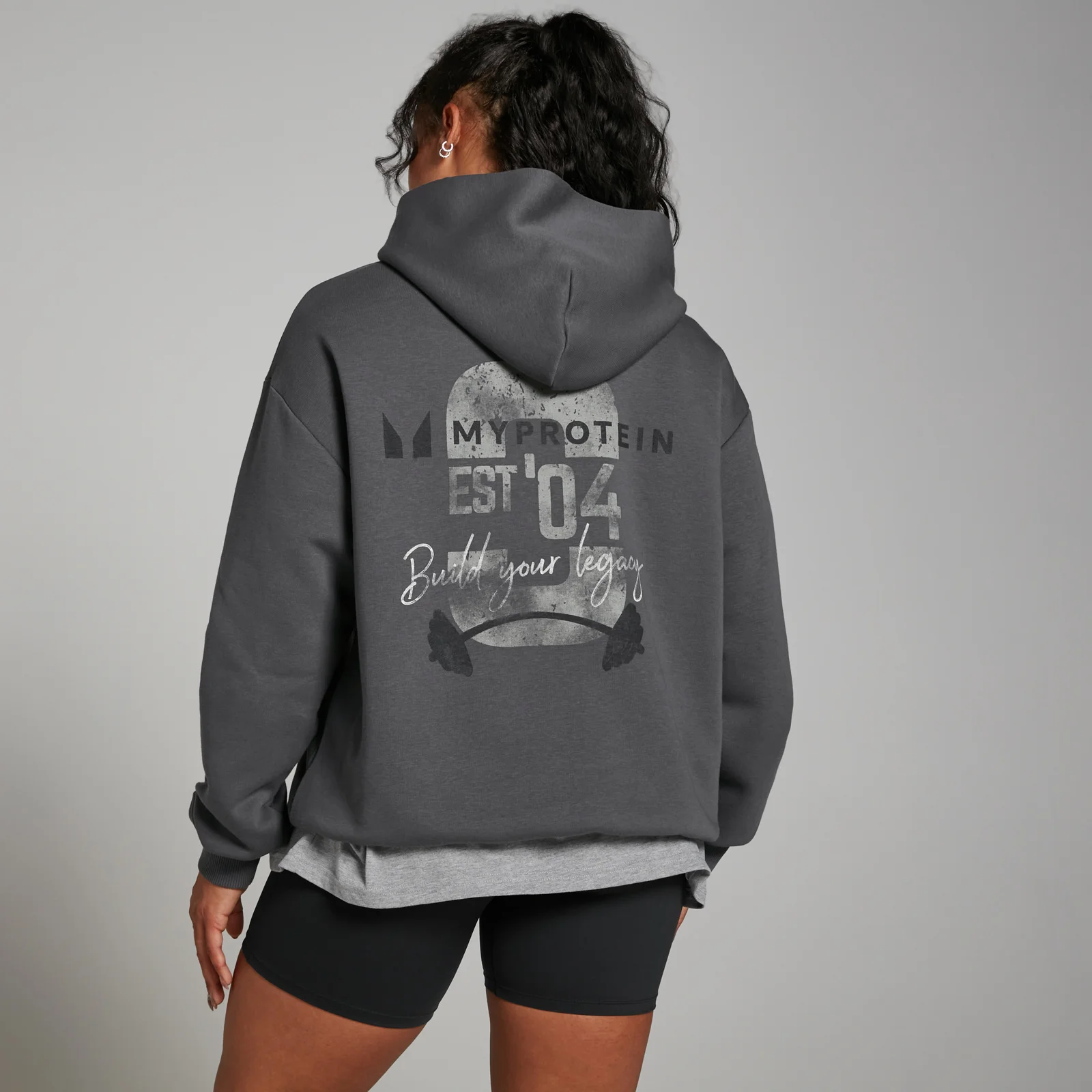 MP Origin Graphic Hoodie - Washed Grey - XXS-XS Bilde 1
