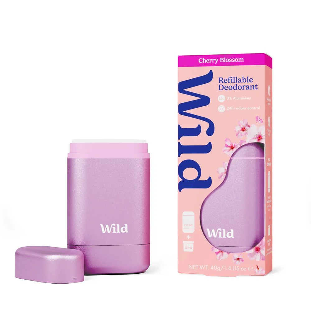 Wild Cherry Blossom Deodorant in Pink Case 40g Bilde 1