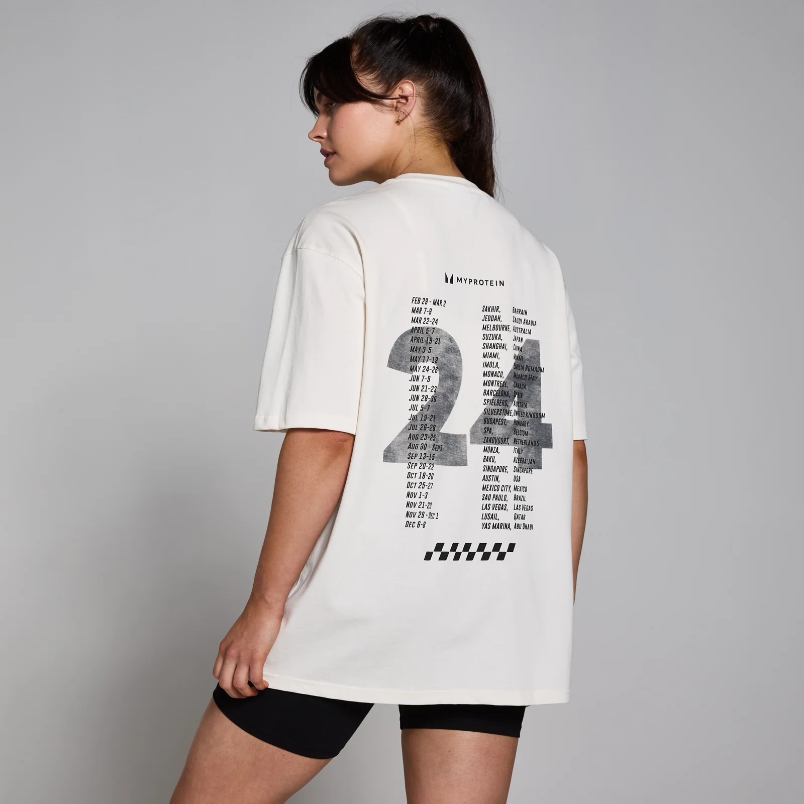 MP Race Day Graphic T-Shirt - Natural Cream - XXS-XS Bilde 1