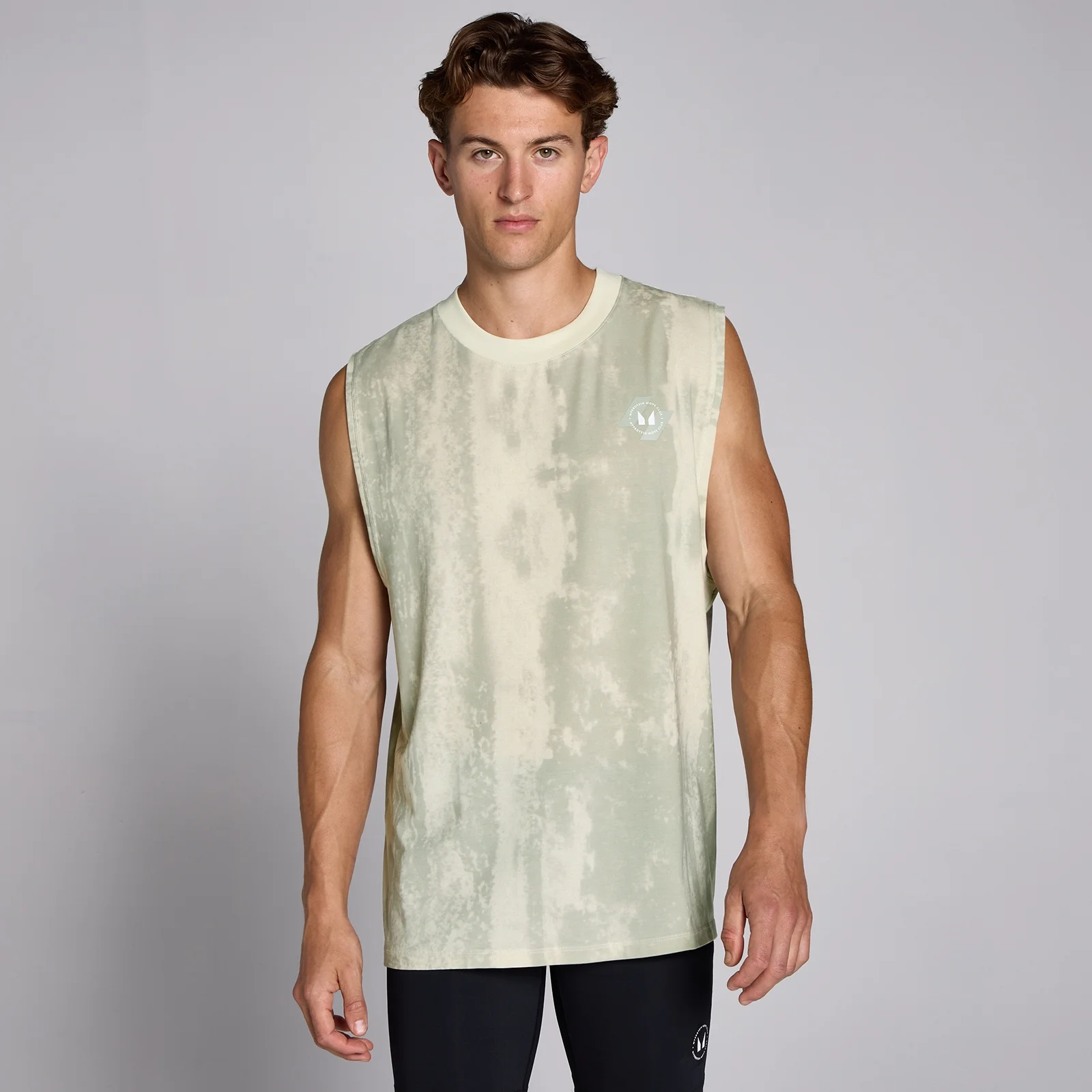 MP Men's Tempo Dropped Arm Hole Tank - Barley Green - XS Bilde 1