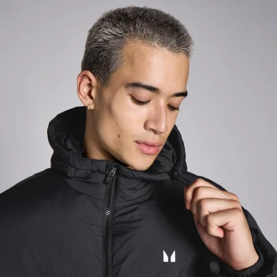 MP Men's Long Puffer Jacket - Black - XS Bilde 6