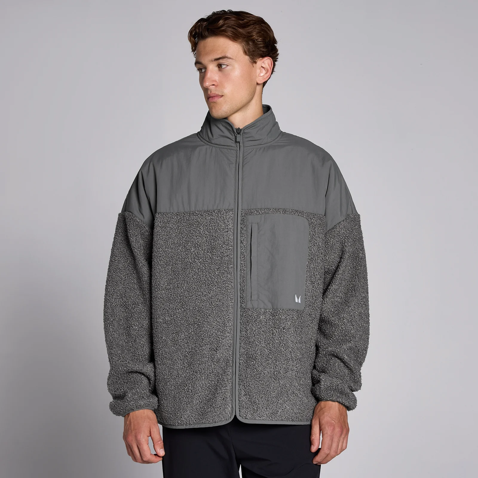 MP Men's Hybrid Fleece - Moss Grey - XXL Bilde 1