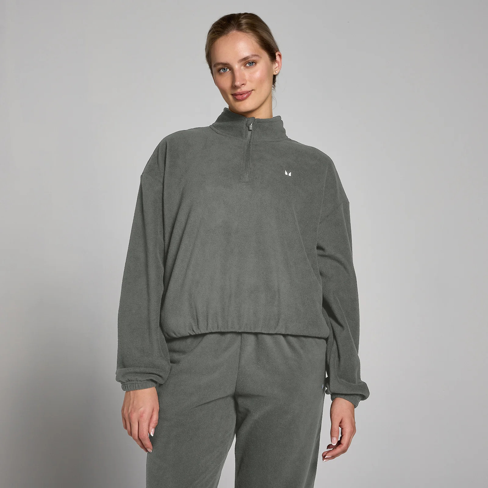 MP Women's Funnel Neck 1/4 Zip Fleece - Gunmetal - L Bilde 1
