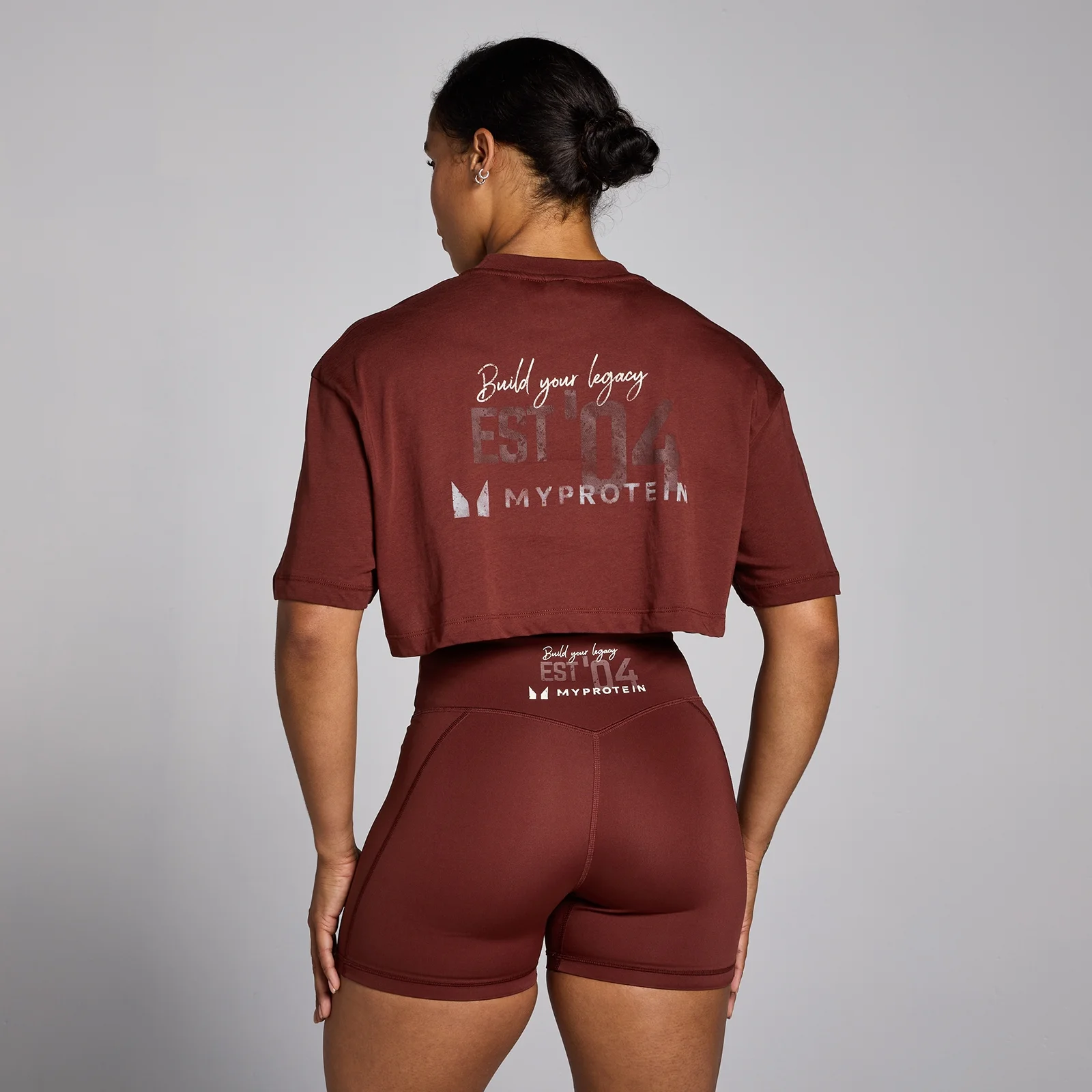 MP Women's Origin Crop Graphic T-Shirt - Firebrick - XS Bilde 1