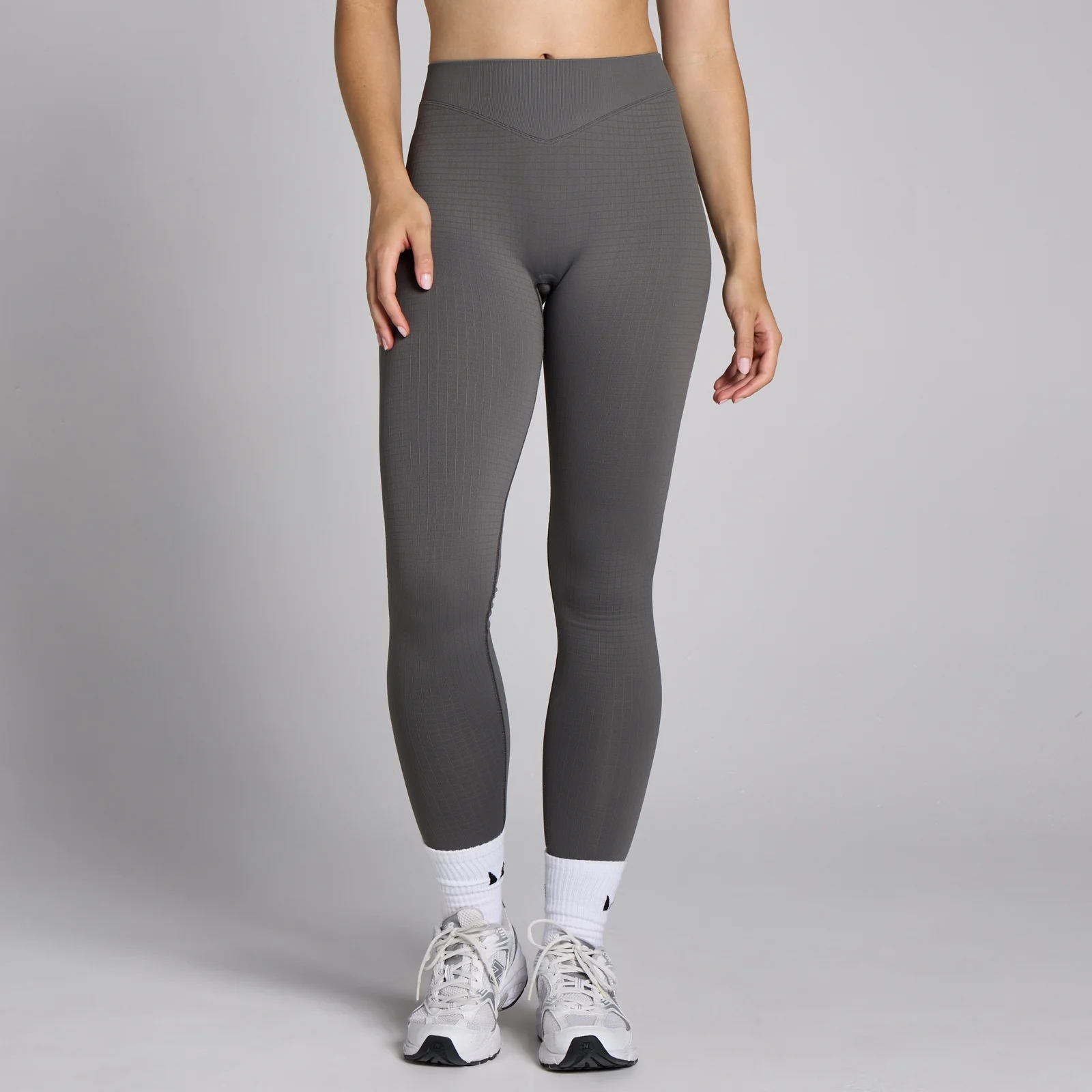 MP Women's Waffle Seamless Leggings - Gun Metal - XS Bilde 1